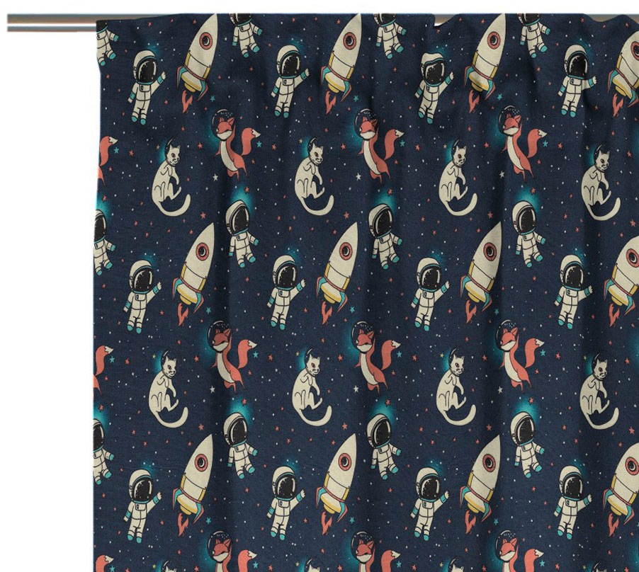 Adam Vorhang »Space« Multifunktionsband 1 Stk. tlg. aus 100% Bio-Baumwolle günstig online kaufen