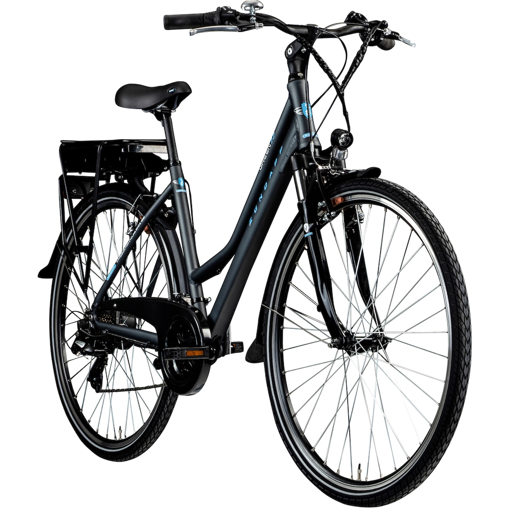 Zündapp E-Bike »Green 7.7 Damen«, 21 Gang, Shimano, Altus RD-M310, Heckmotor 250 W