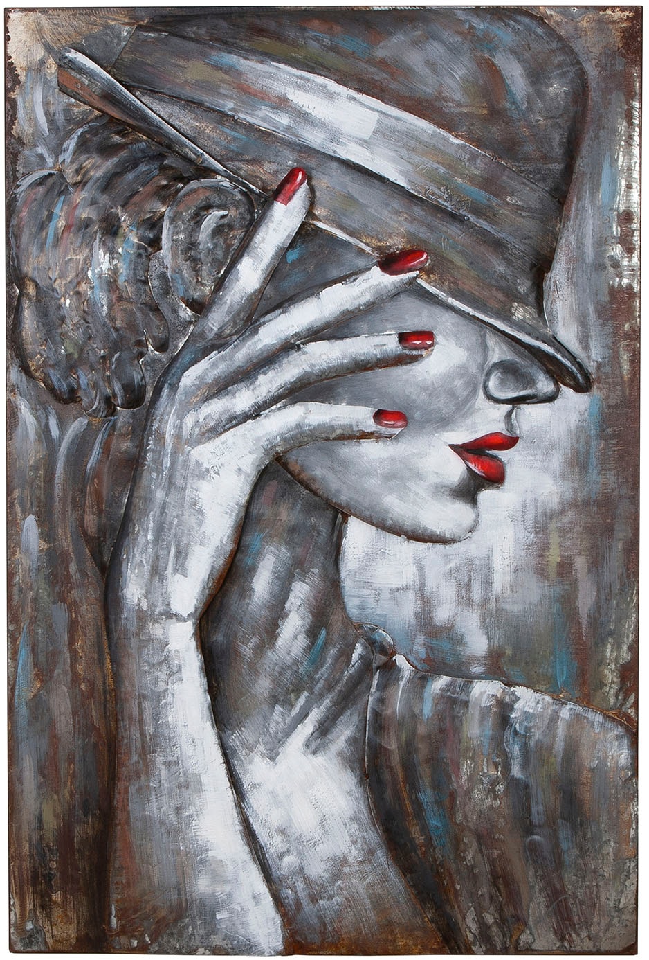 Casablanca by Gilde Metallbild »Bild rechteckig Casablanca weiß H. 120 cm« günstig online kaufen