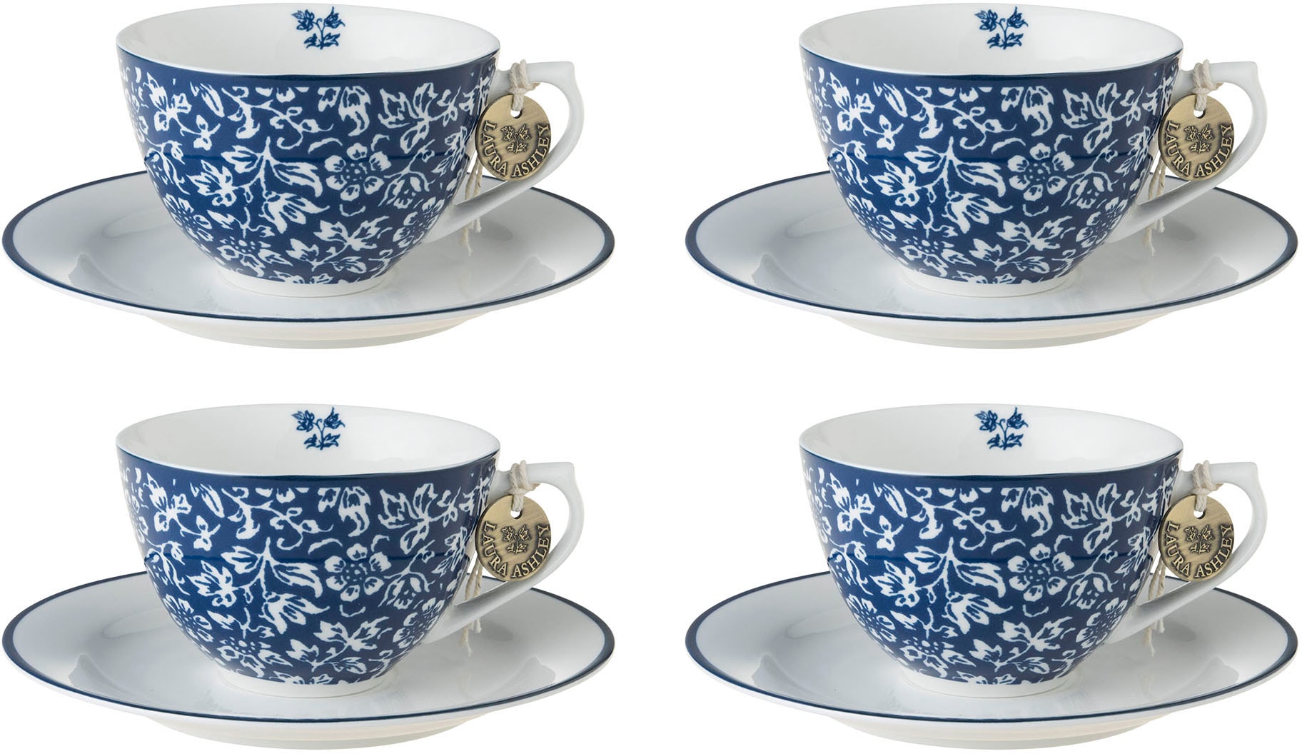 LAURA ASHLEY BLUEPRINT COLLECTABLES Cappuccinotasse »Sweet Allysum«, (Set, günstig online kaufen