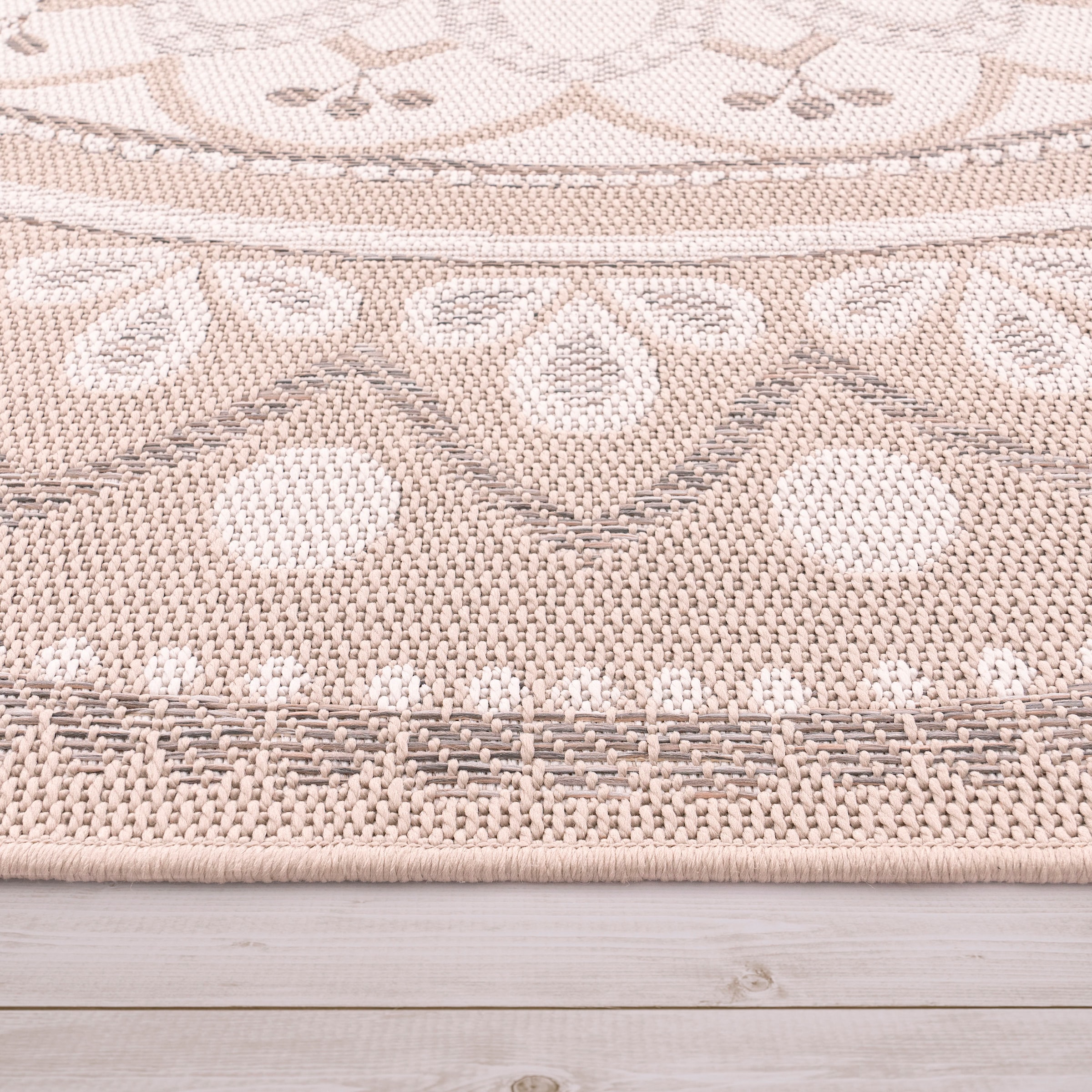 Paco Home Teppich »Brescia 471«, rechteckig, 4 mm Höhe, Flachgewebe, modernes orientalisches Design, In- und Outdoor geeignet