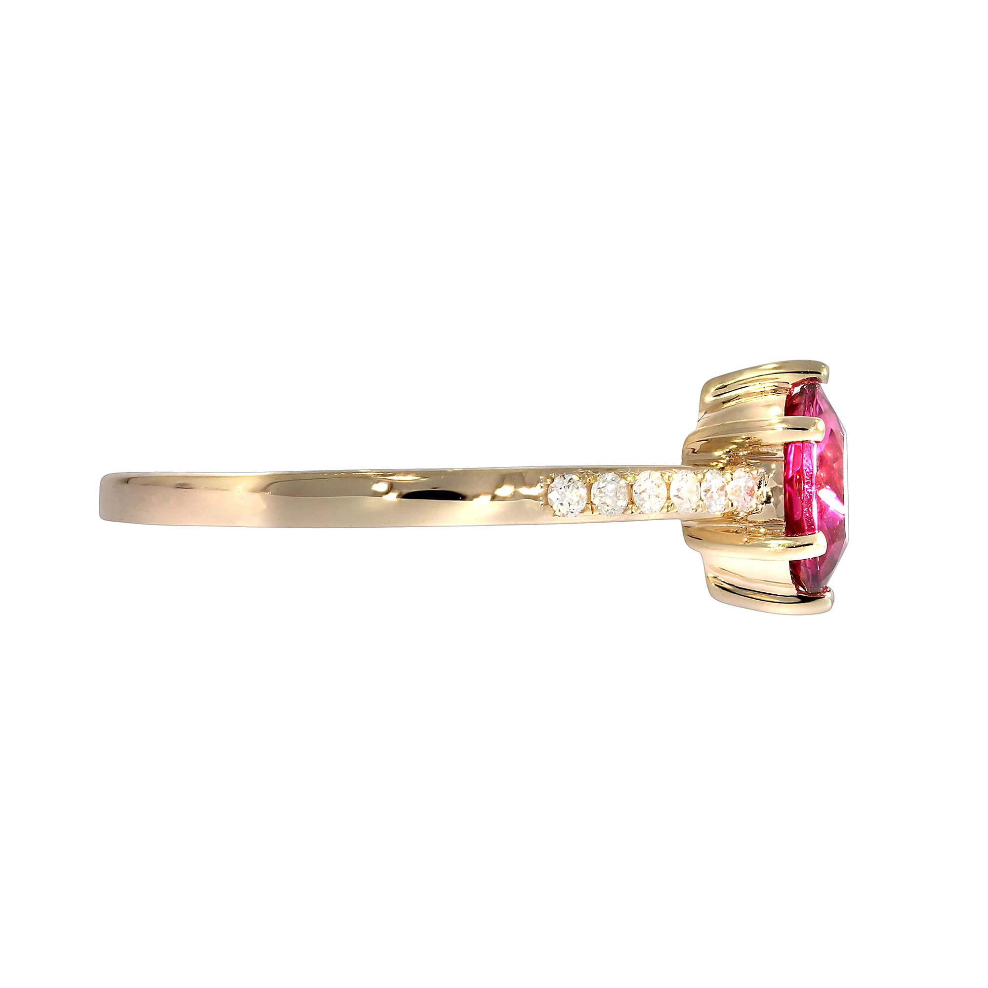 Creazione Bijoux Fingerring »750/- Rotgold mit Turmalin und Diamanten«