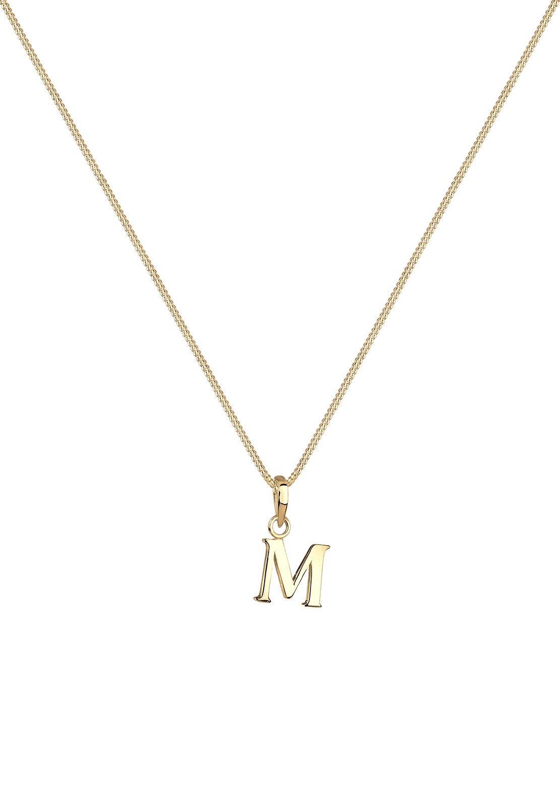 Elli Kette mit Anhänger »Buchstaben M 925 Sterling Silber«