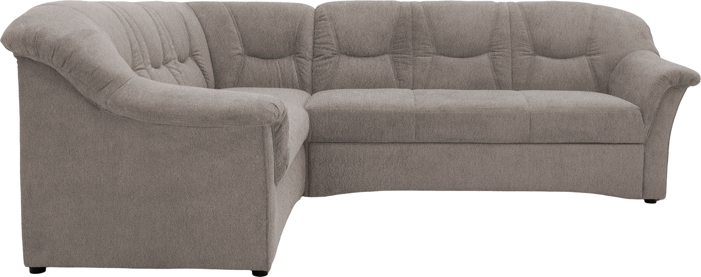OTTO home Ecksofa »Langeland 232 x 146 cm, auch mit Schlaffunktion, mit Federkern, L-Form« mittelfester Sitzkomfort, aus pflegeleichtem, weichem Microfaser Bezug