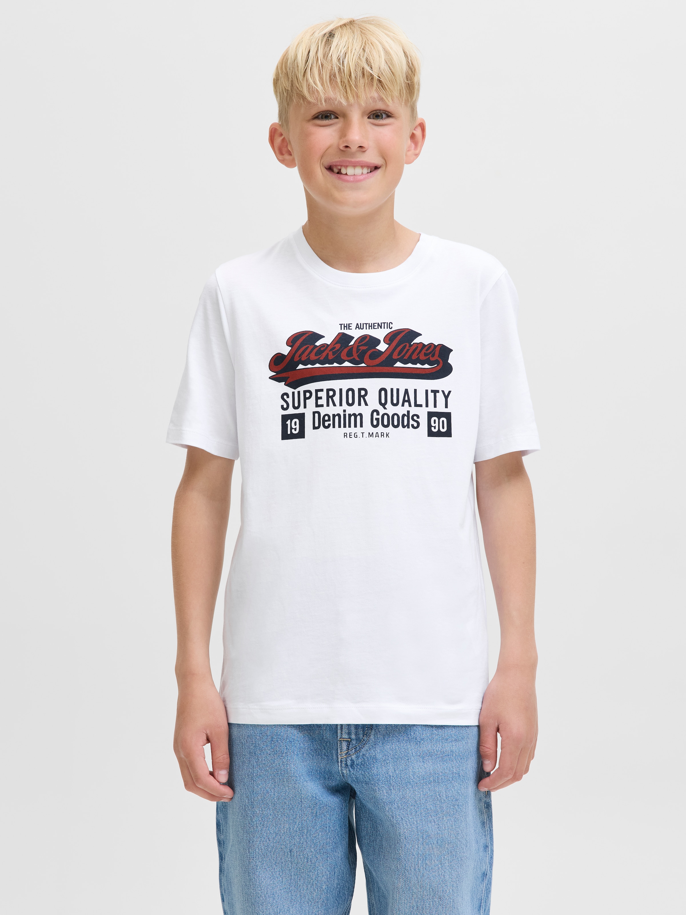 Jack & Jones Junior T-Shirt »JJELOGO TEE SS ONECK 2 COL AW25 NOOS JNR«