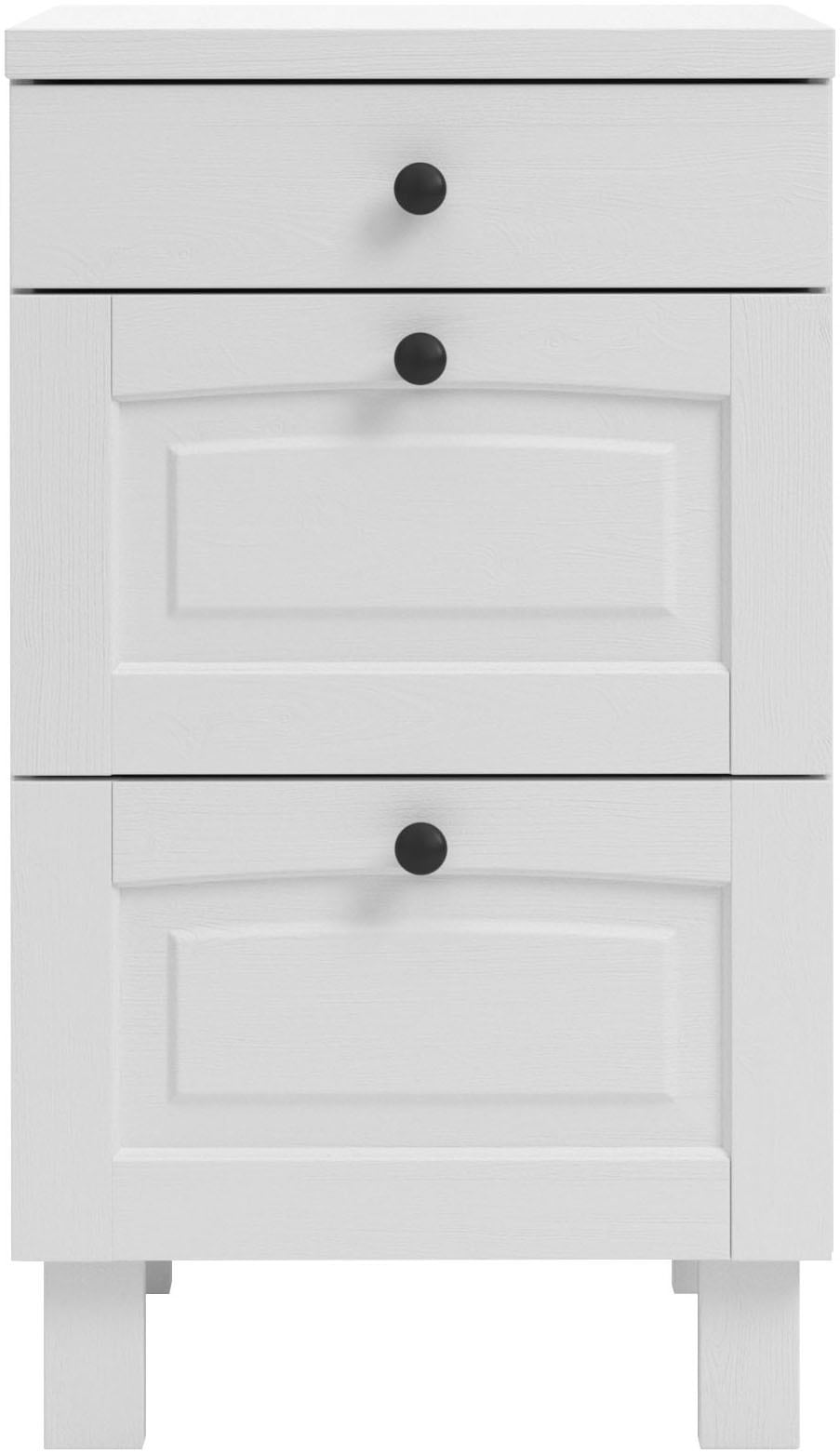 KOCHSTATION Unterschrank »KS-Osby«, (1 St.), Kiefer massiv, Breite 50 cm, 3 Schubkästen