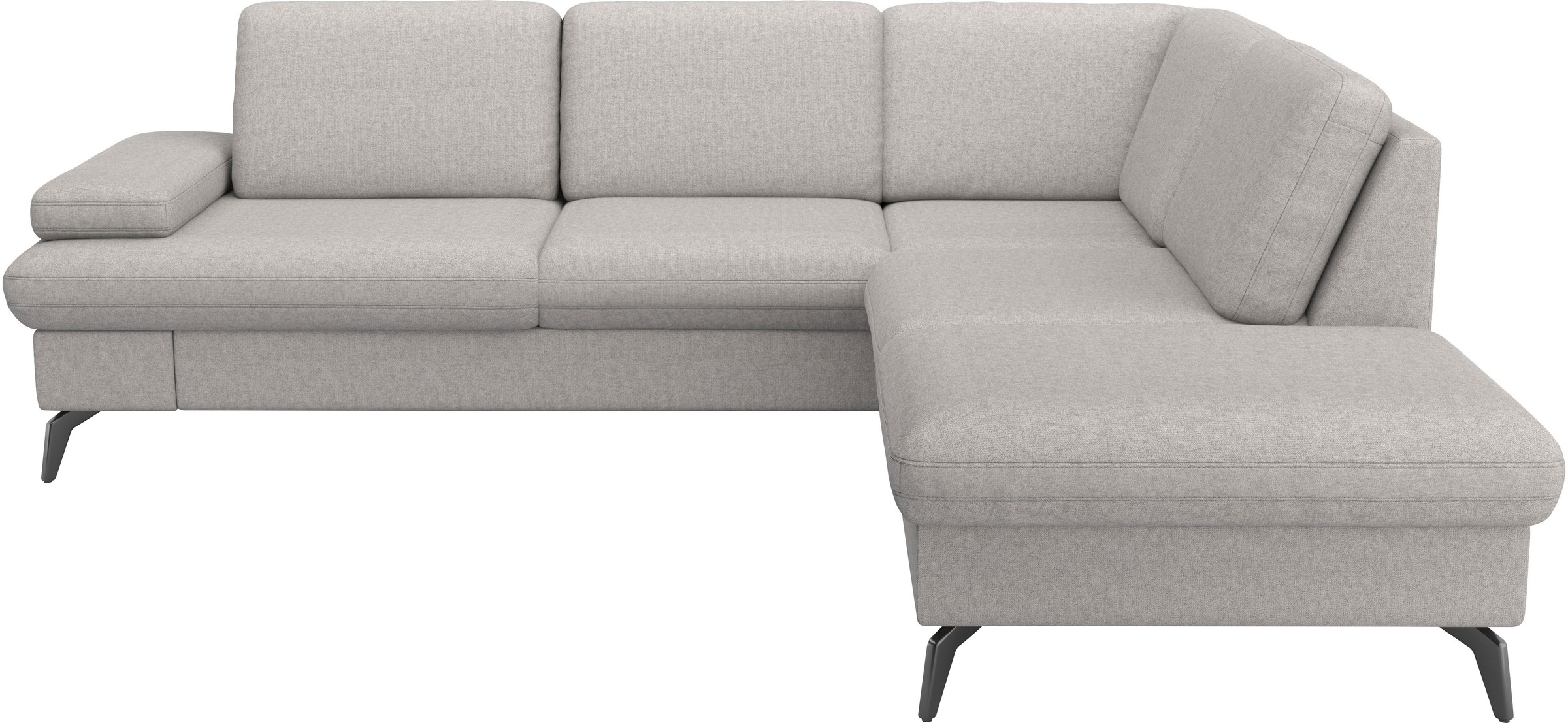 sit&more Ecksofa »Morris Jubi L-Form«, inkl. Armteilfunktion und 1 Zierkissen, wahlweise mit Bettfunktion