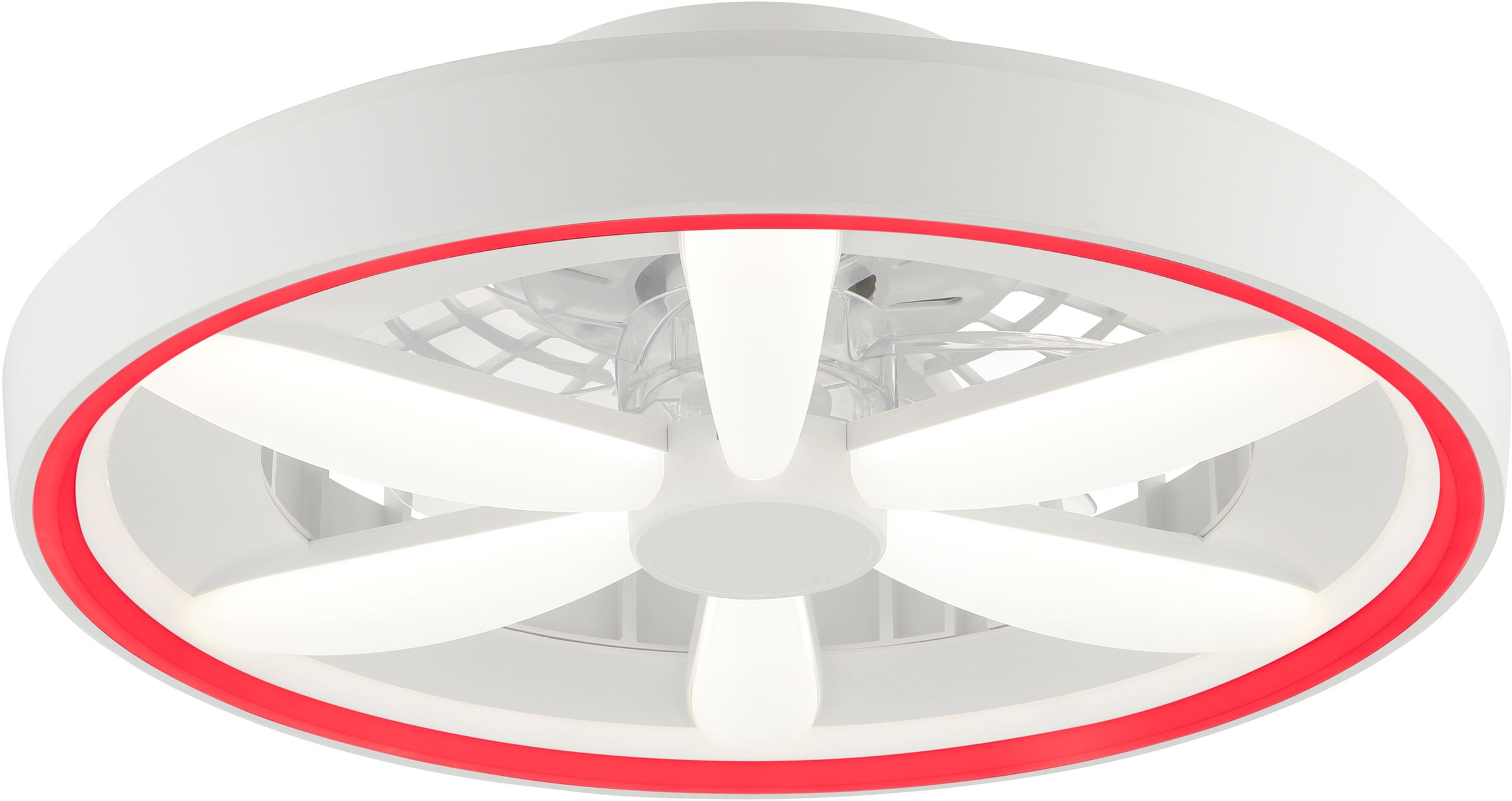 Hanseatic LED Deckenleuchte »DLV2205«, 1 flammig, Leuchtmittel LED-Modul | LED fest integriert, LED Ventilator, Ø 48 cm, 6400 lm, dimmbar, Fernbedienung, weiß