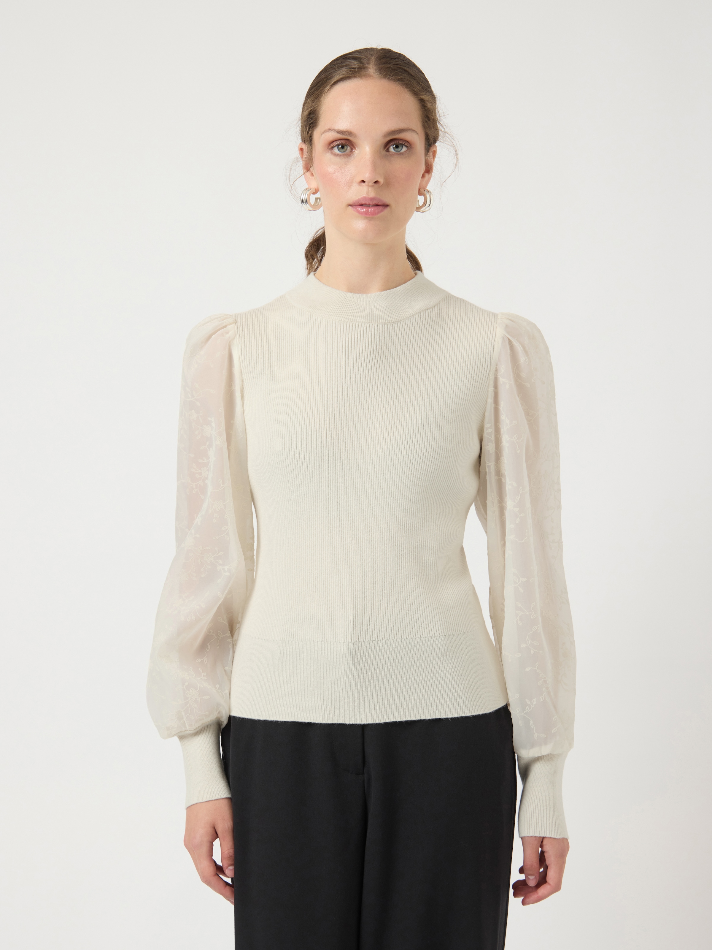 Y.A.S Rundhalspullover »YASDOTME LS KNIT PULLOVER S. NOOS«