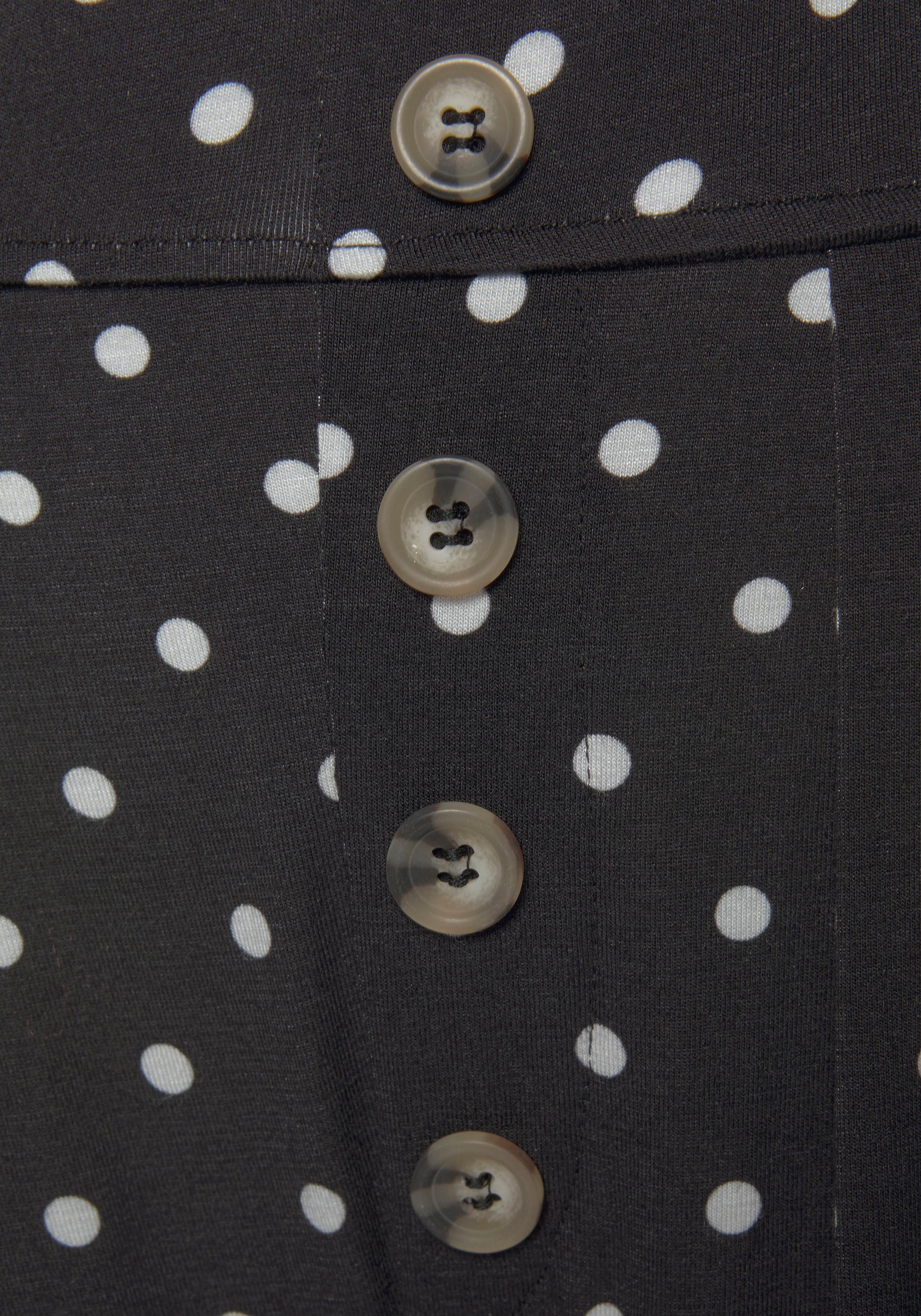 LASCANA Culotte  mit Punktedruck und Taschen, elatischer Bund, 7/8-Hose, Jerseyhose