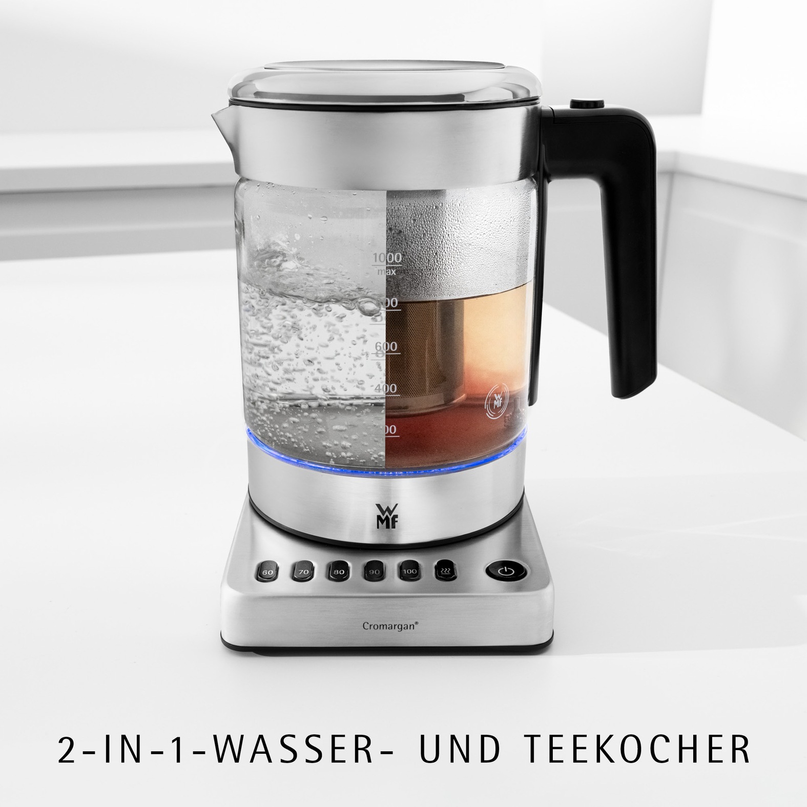 WMF Wasserkocher »KÜCHENminis® Glas Vario« 1 l 1960 W 1,0 l