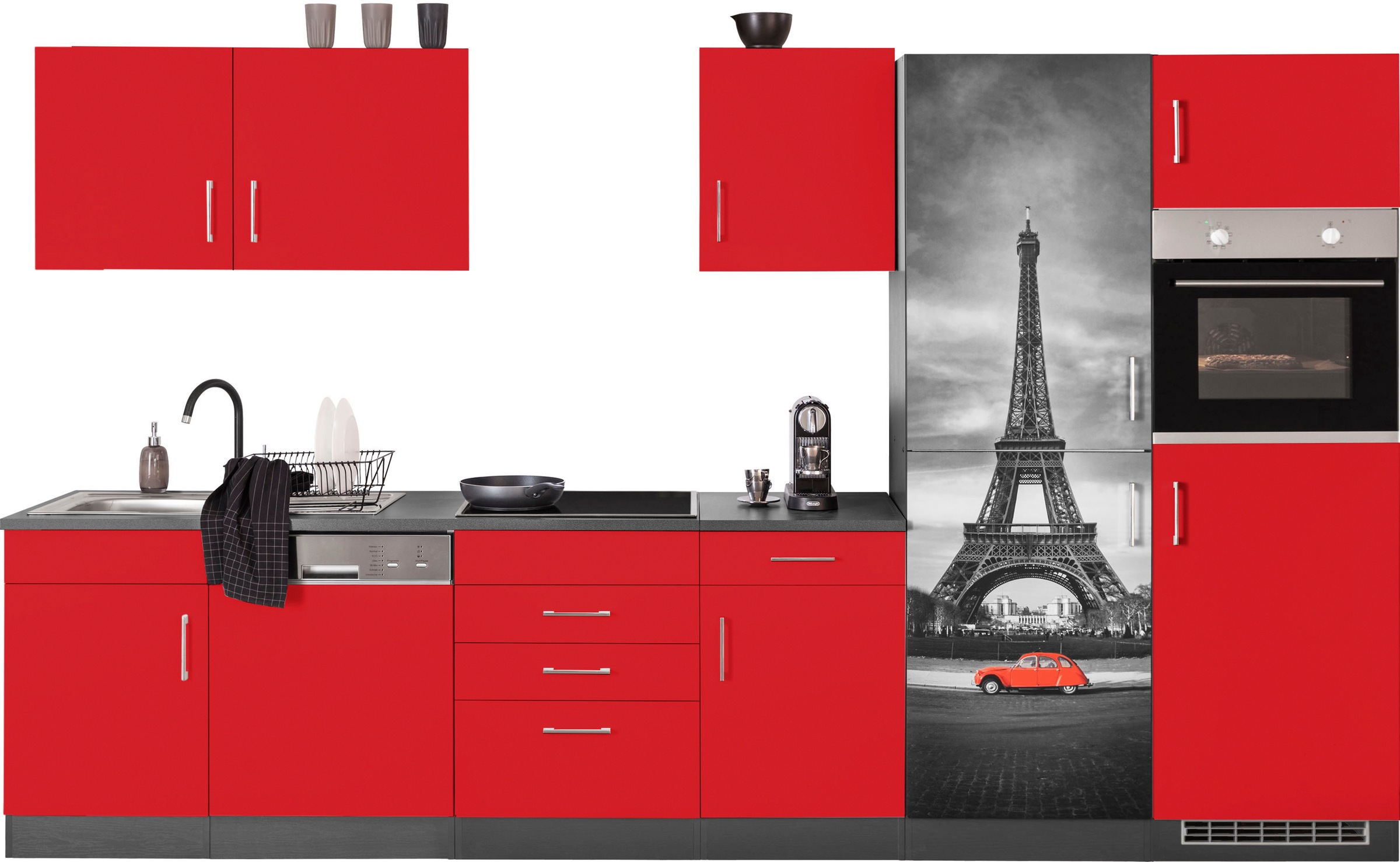 KOCHSTATION Küchenzeile »KS-Paris – Küchen mit einzigartigen Fotomotiven au günstig online kaufen