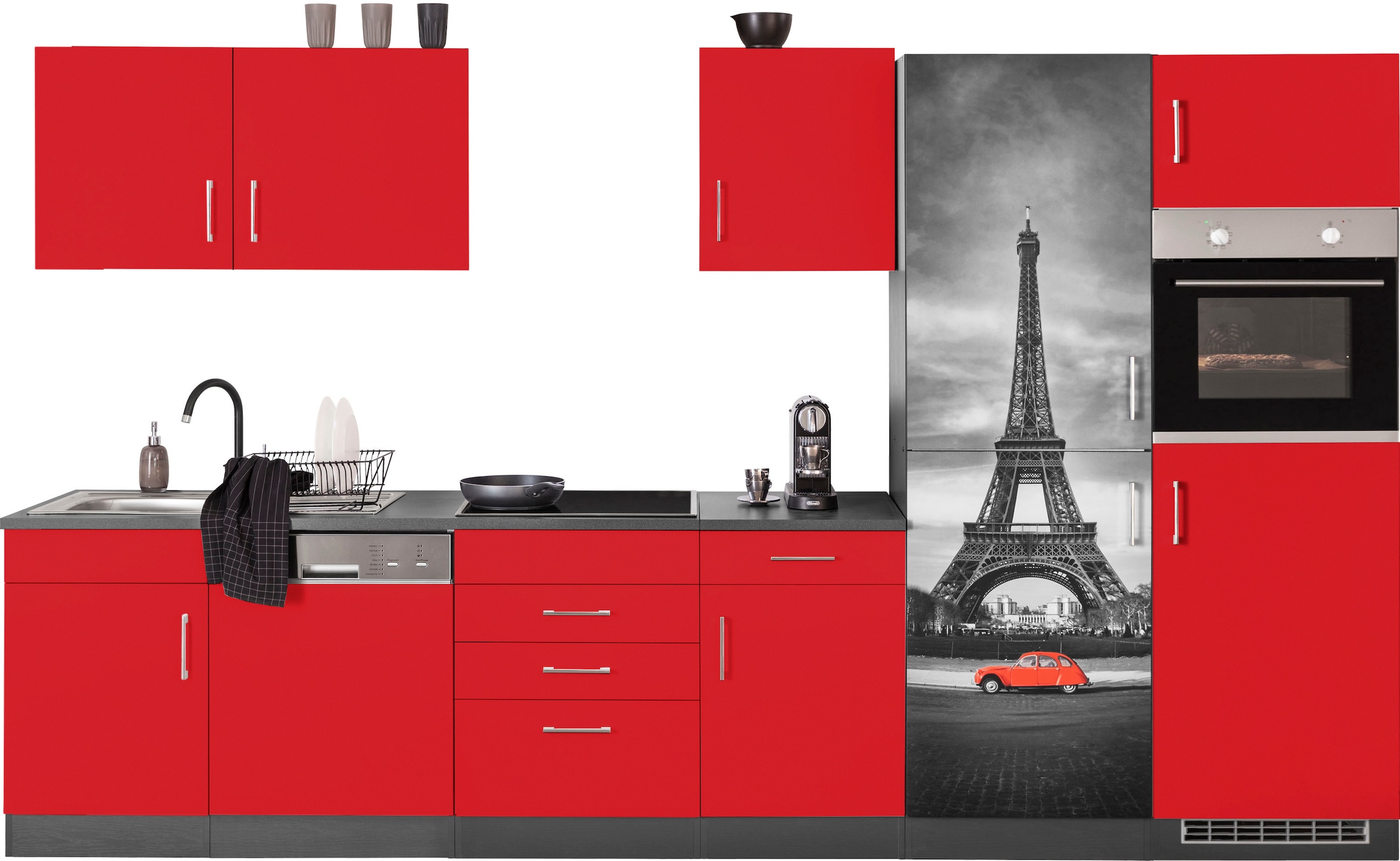 KOCHSTATION Küchenzeile »KS-Paris – Küchen mit einzigartigen Fotomotiven au günstig online kaufen