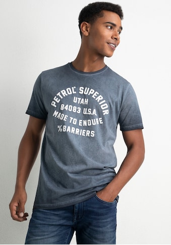 Petrol Industries T-Shirt, modisch gewaschener Look kaufen