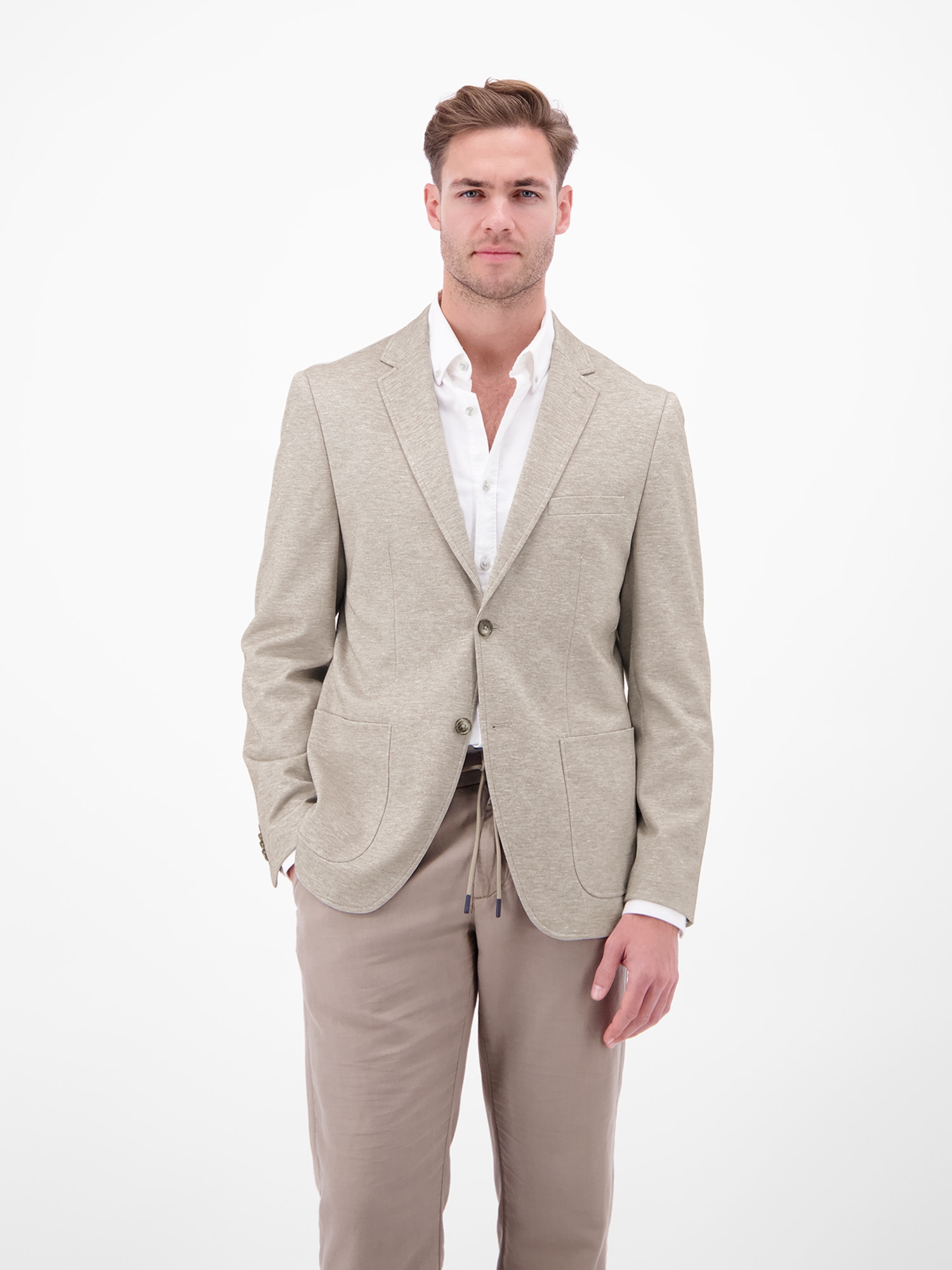 LERROS Jerseysakko »Leichter Jersey-Blazer mit bedrucktem Futter« Jersey mit Stretchanteil, bedrucktes Innenfutter, 2-Knopf-Design