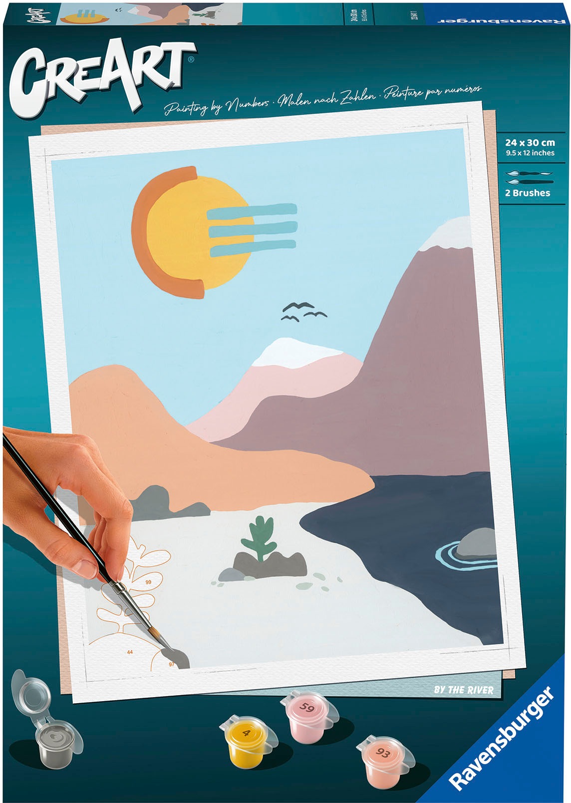 RAVENSBURGER Malen nach Zahlen »CreArt, By the River« Made in Europe bunt