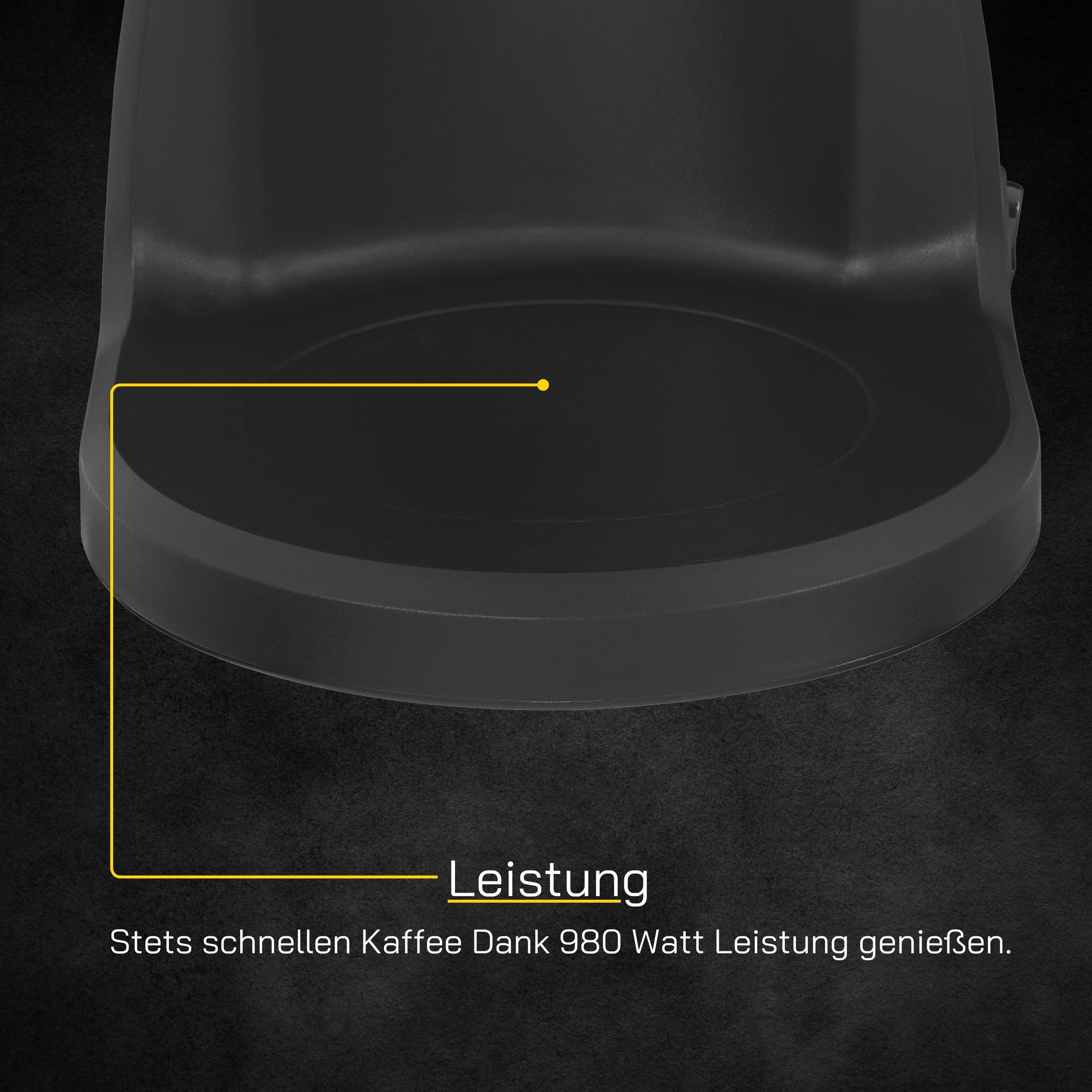 Gutfels Filterkaffeemaschine »COFFEE 2030«, 1,25 l Kaffeekanne, Papierfilter, 1x4, 1,25 L Glaskanne, 980 Watt
