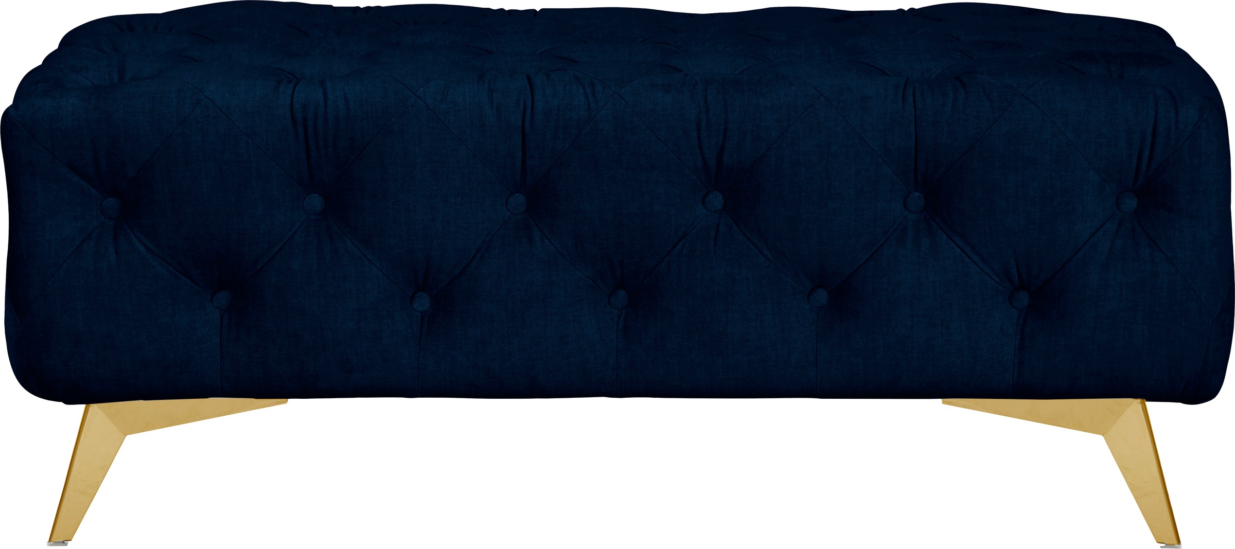 Polsterhocker »Glynis«, aufwändige Knopfheftung, moderne Chesterfield Optik, Fußfarbe...