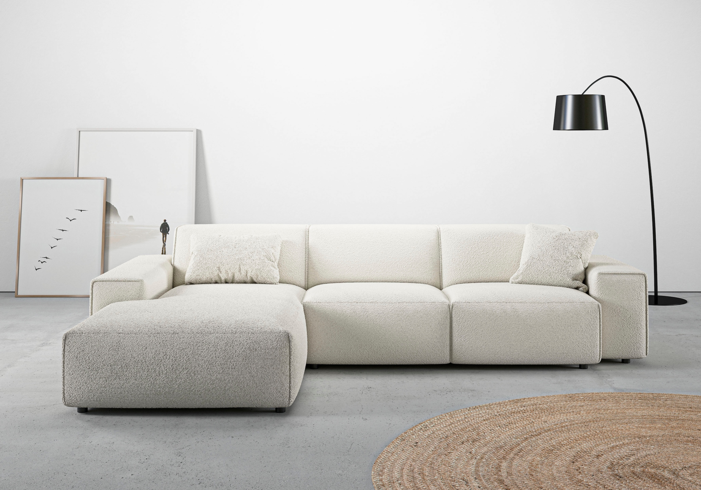 Home affaire Ecksofa »Glimminge auch in Breitcord, Feincord, Bouclé + Easy günstig online kaufen