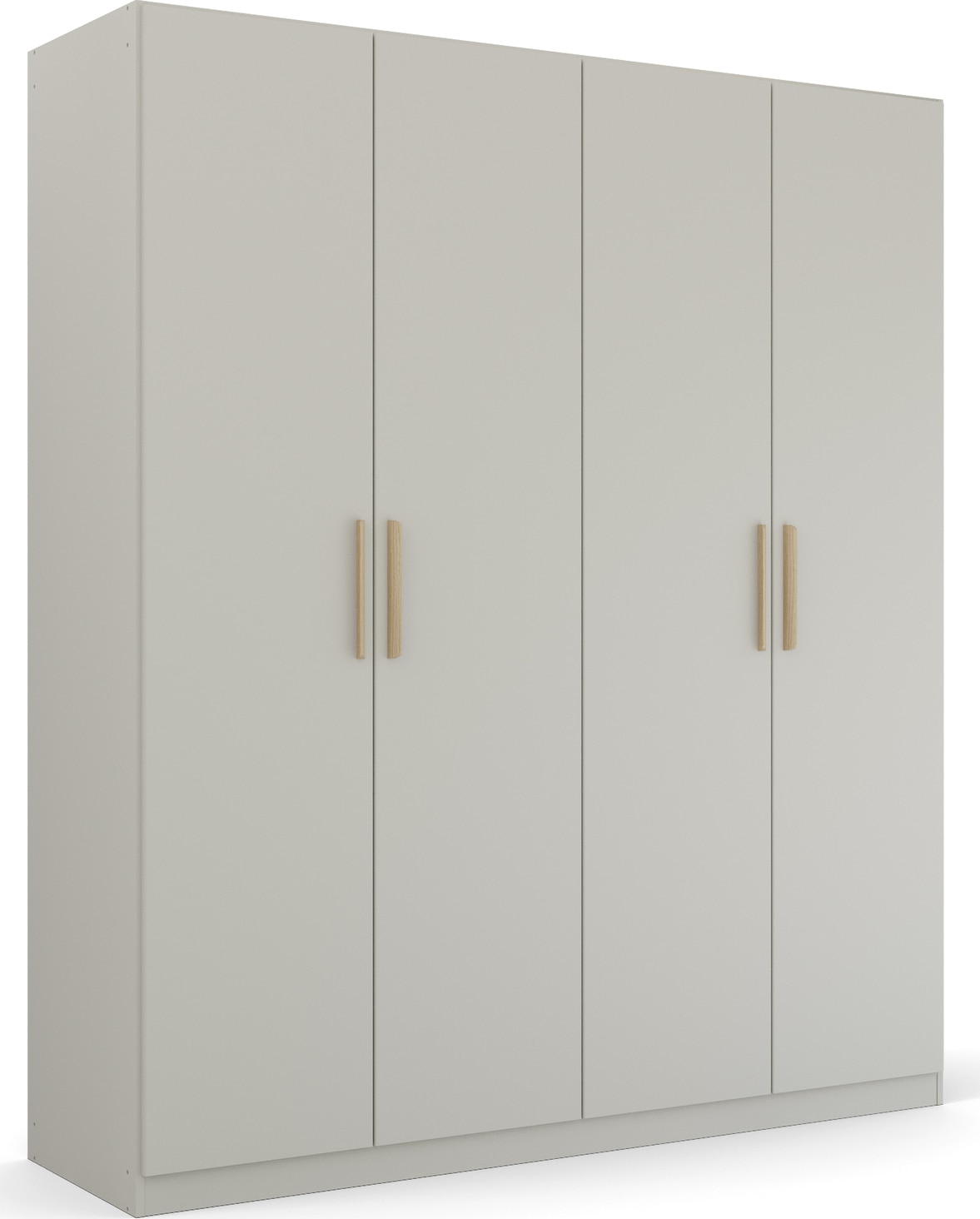 rauch Kleiderschrank »Skandi by Quadra Spin Schlafzimmerschrank«, im Landhaus-Stil mit Massivholzgriffen aus Wildeiche