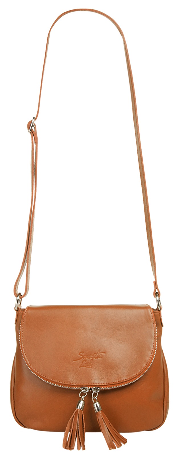 Samantha Look Umhängetasche echt Leder, Made in Italy