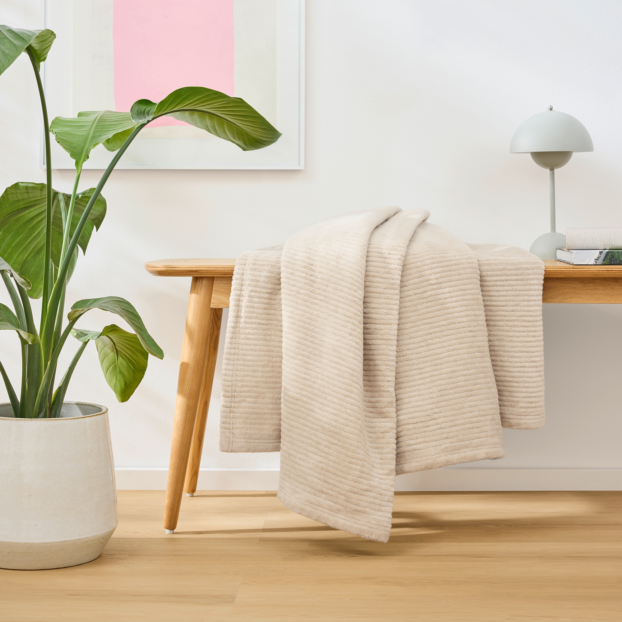 IBENA Wohndecke »Wohndecke Cordoba«, Mit trendiger Cord-Struktur