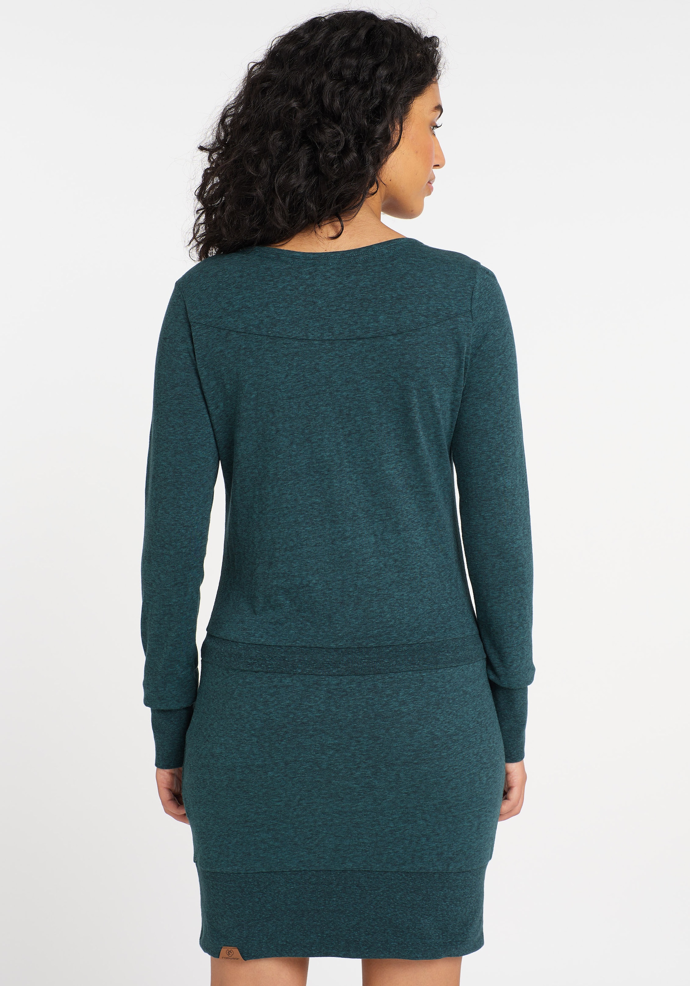 Ragwear Jerseykleid »ALEXA« mit Kordelzug und kontrastigen Zierperlen-Besatz