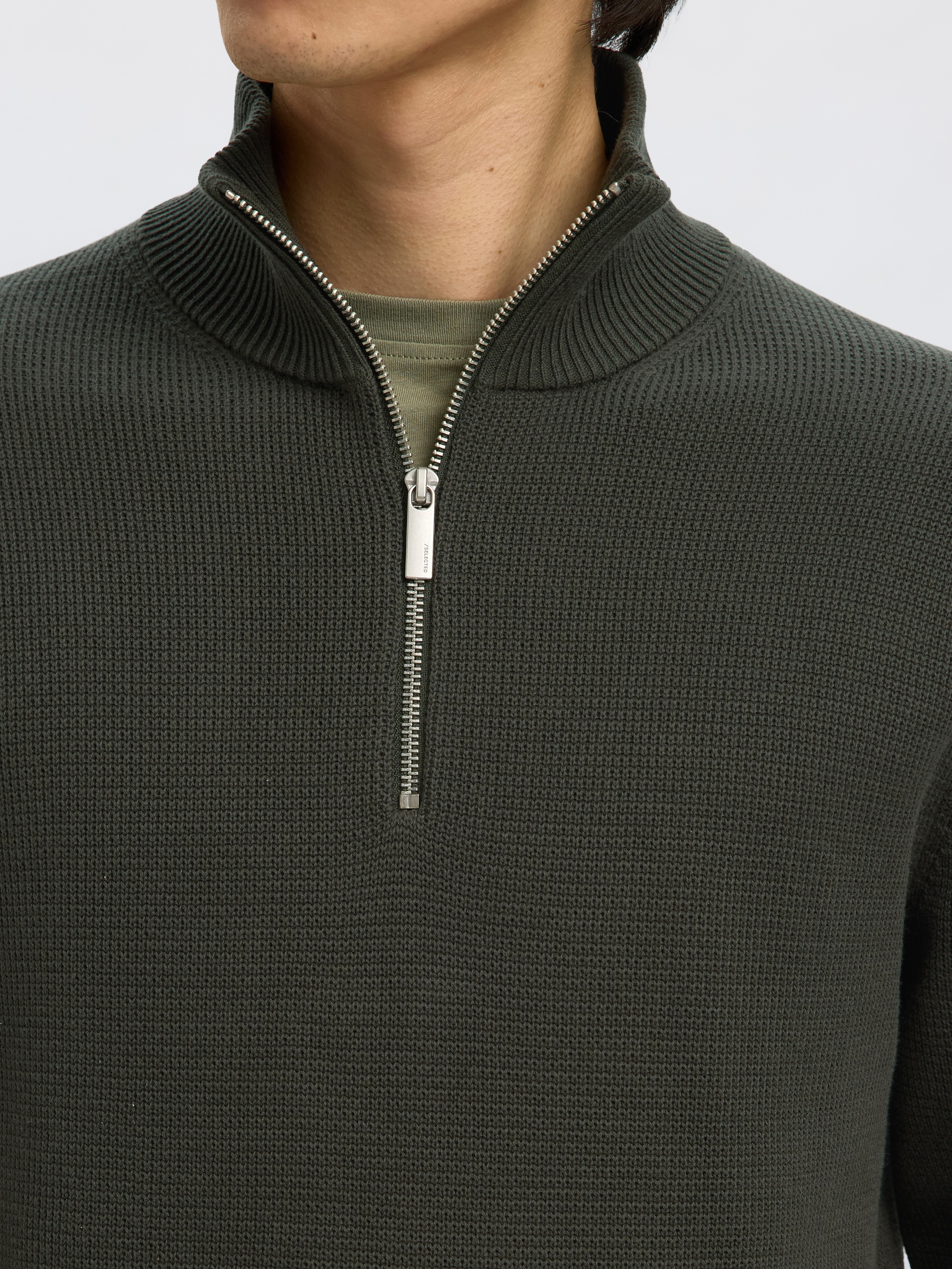 SELECTED HOMME Troyer »SLHDANE LS KNIT STRUCTURE HALF ZIP NOOS«