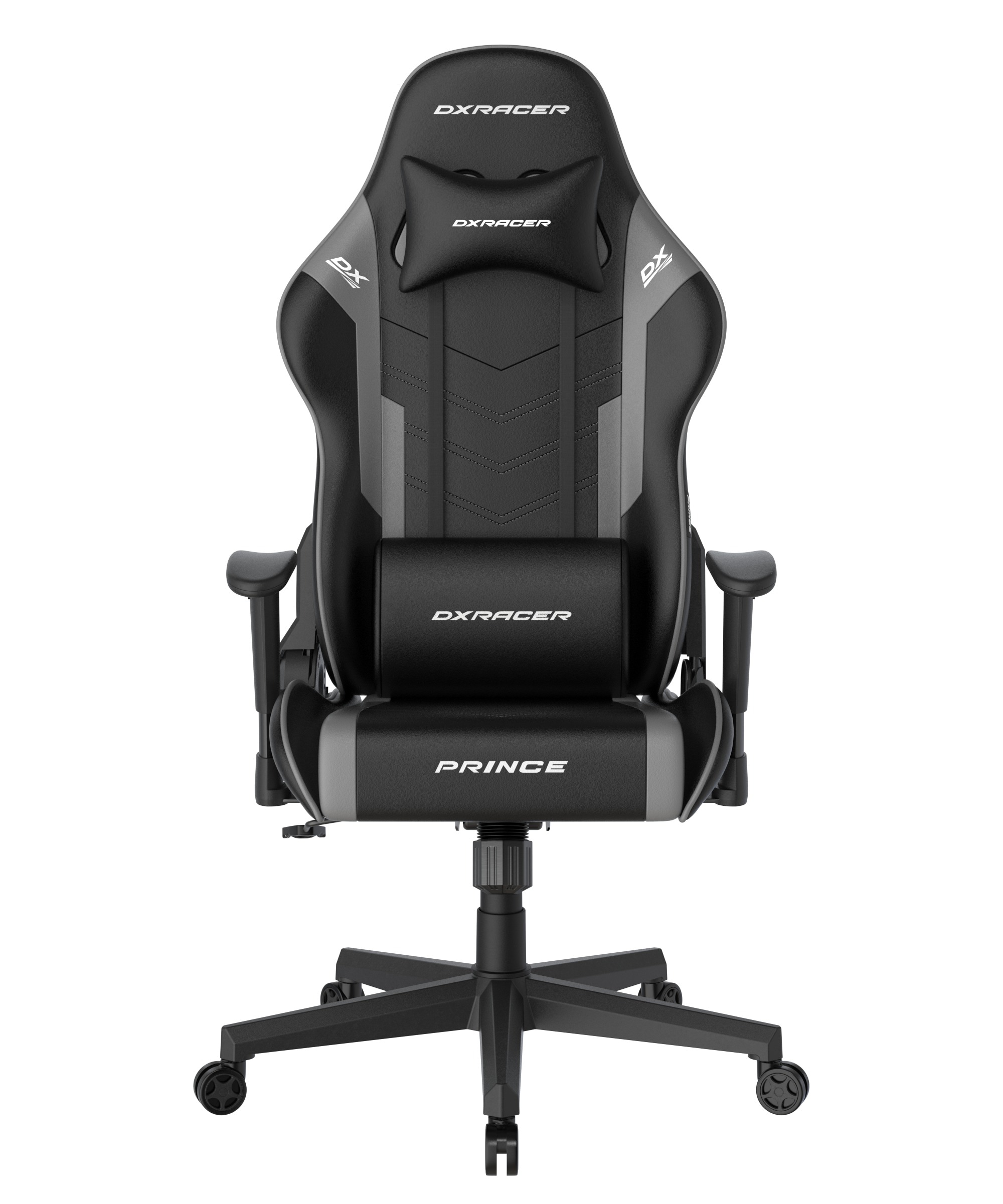 DXRacer Gaming-Stuhl »Prince Gaming Chair Regular L, PVC, schwarz grau« günstig online kaufen