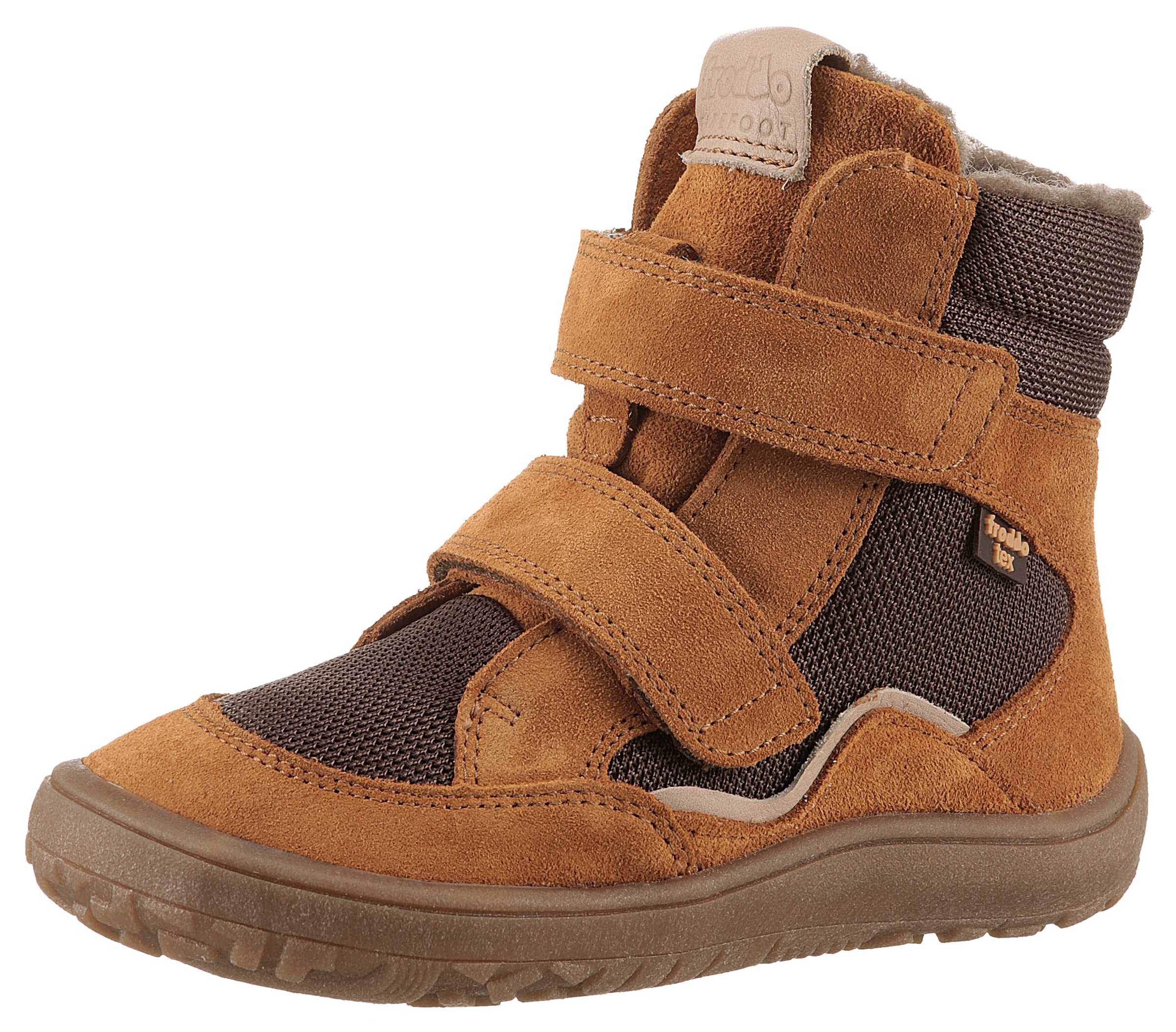 froddo® Barfußschuh »BAREFOOT TEX WINTER«, Winterstiefel, Klettstiefel mit kuscheligem Wollfutter