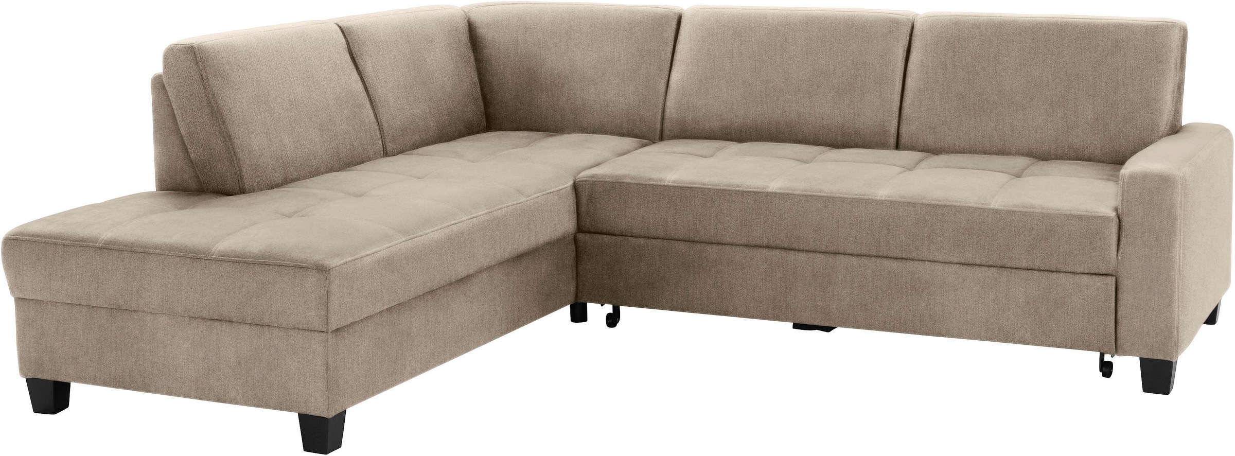 DOMO collection Ecksofa "Florentina L-Form", wahlweise mit Bettfunktion, mi günstig online kaufen