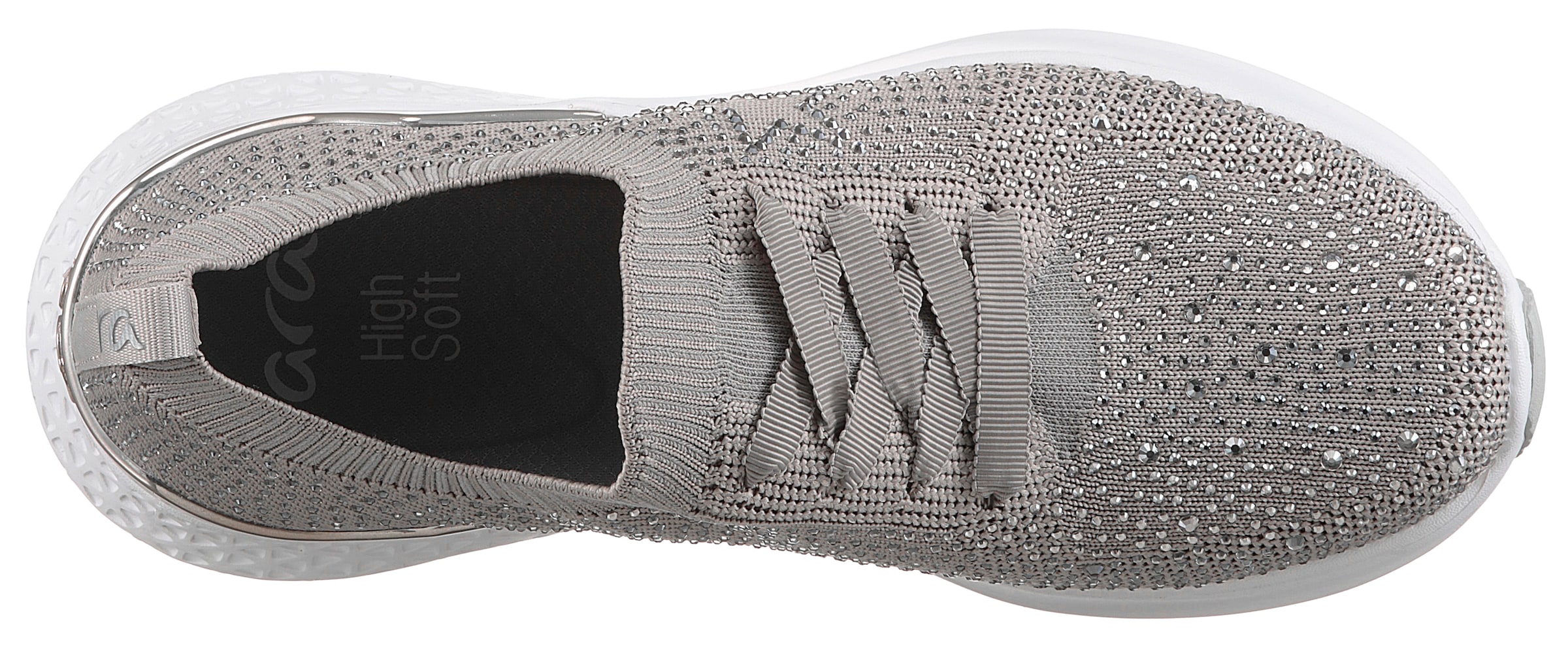 Ara Slip-On Sneaker »MAYA«, Schnürschuh, Slipper in Strickoptik, H-Weite