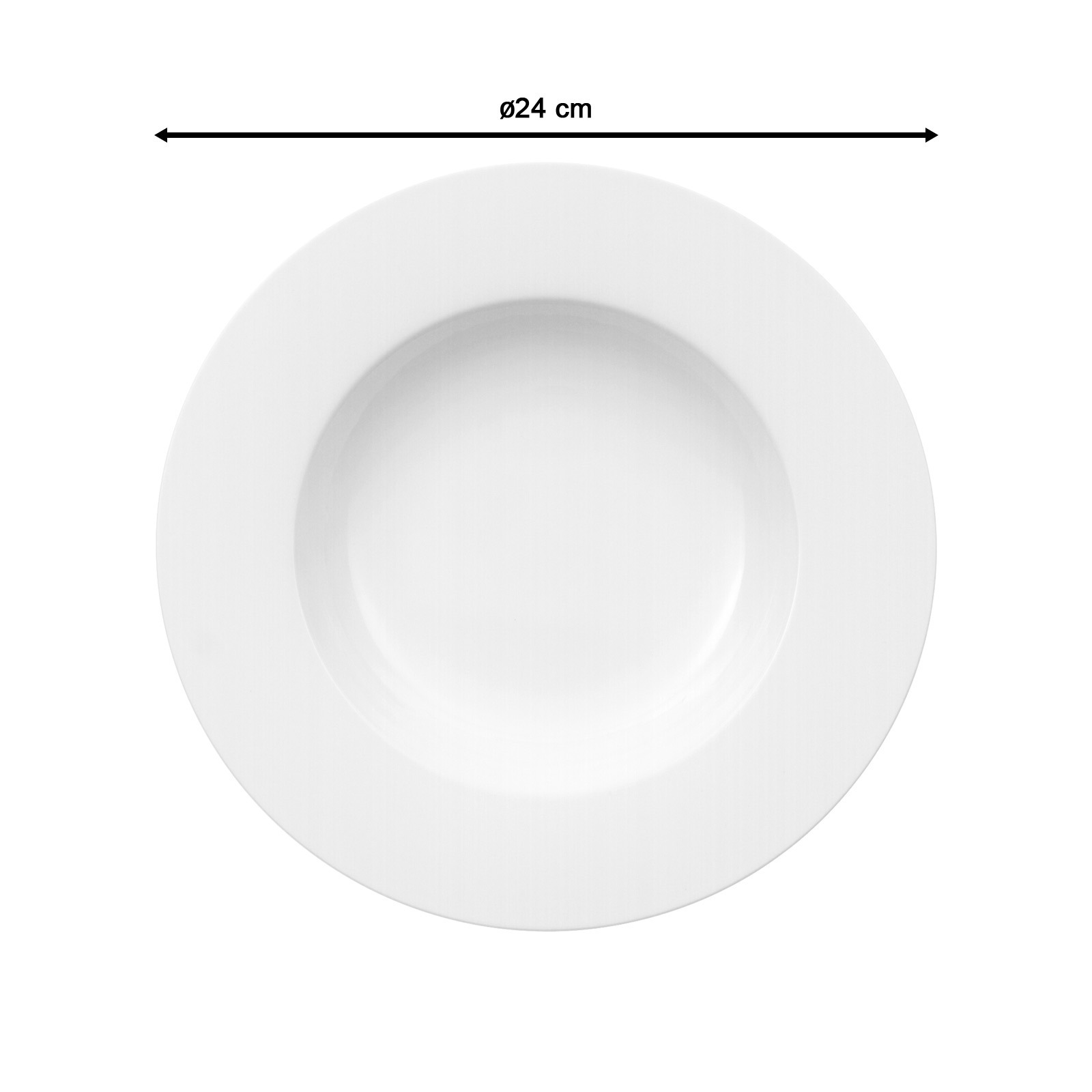 Villeroy & Boch Suppenteller »Suppenteller Royal ø 24.0 cm 6er Set weiß« günstig online kaufen