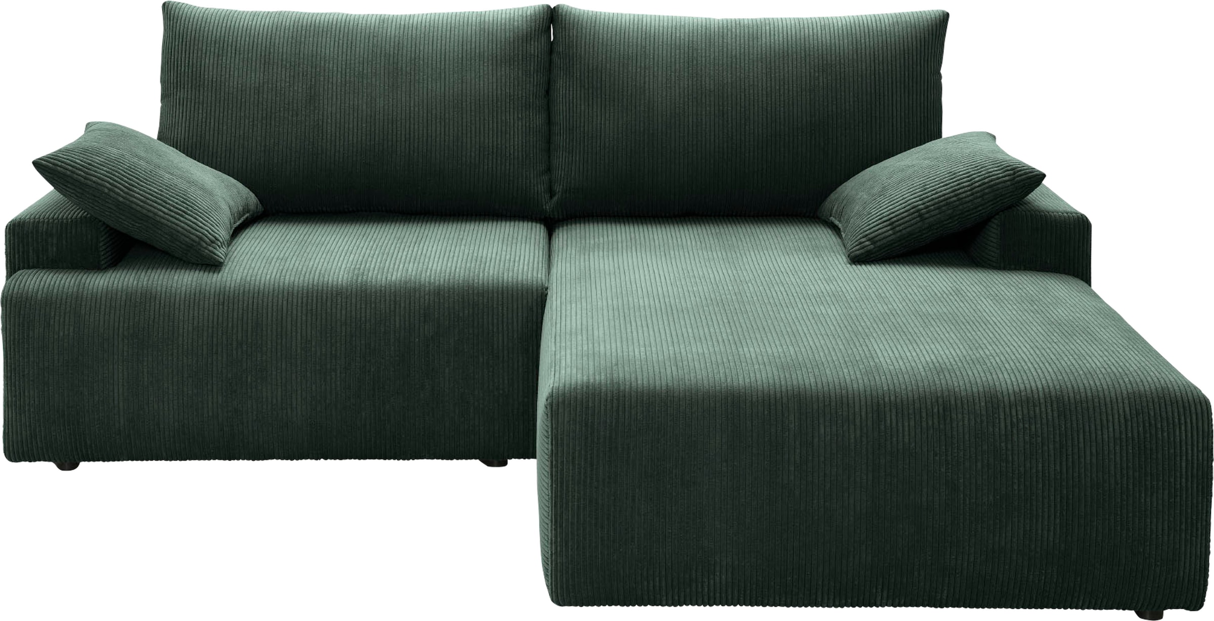 exxpo - sofa fashion Ecksofa »Orinoko, aktuelles Design und hoher Sitzkomfort, L-Form«, inkl. Bettfunktion und Bettkasten, schöne Farben im angesagten Cord