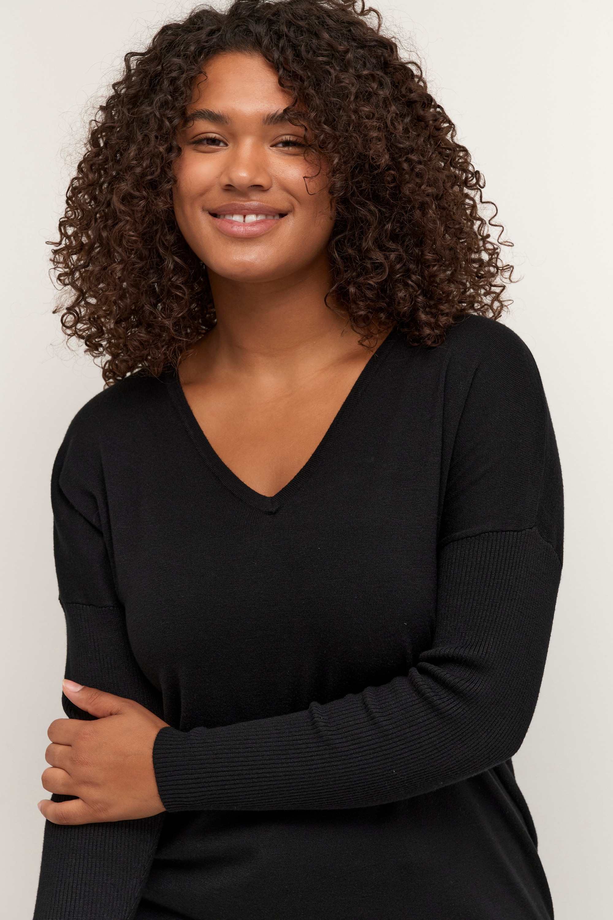 KAFFE Curve Strickpullover »Damen Strickpullover KCmachi«