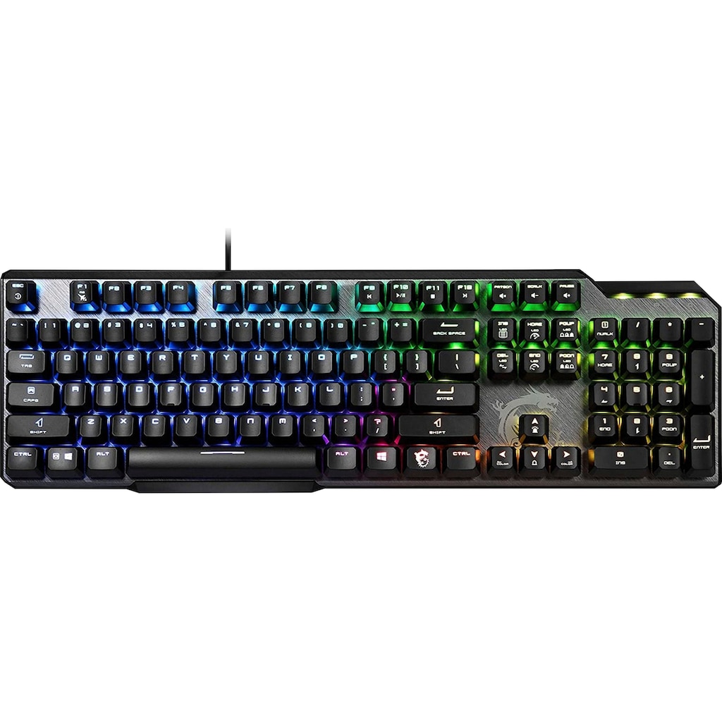 MSI Gaming-Tastatur »Vigor GK50 Elite Box White«, (Gaming-Modus-USB-Anschluss-Ziffernblock)