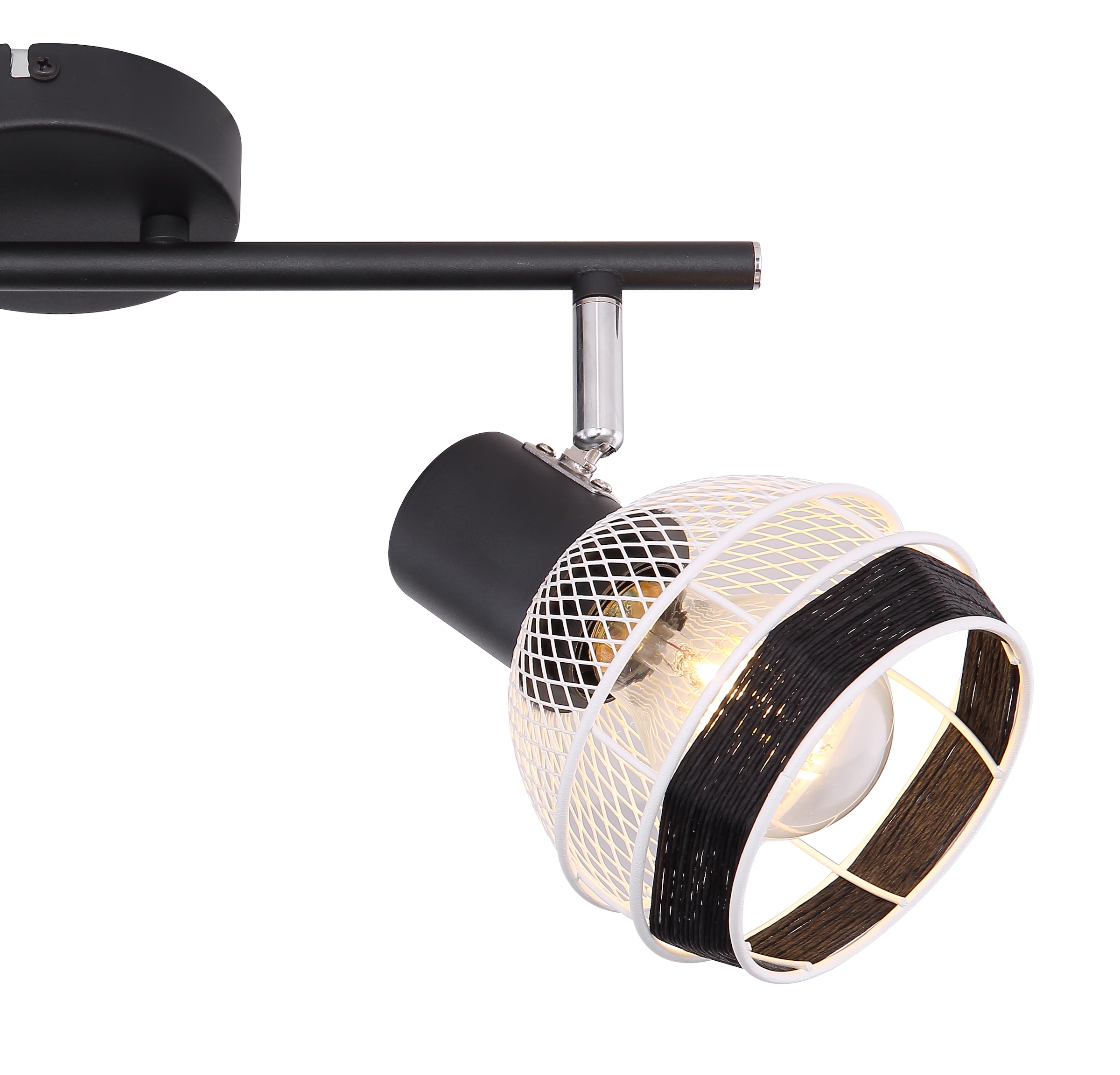 GLOBO LIGHTING Deckenstrahler »GRIDDY« E27 1 Stk. Spot Deckenspot Flur Schlafzimmer Wohnzimmer