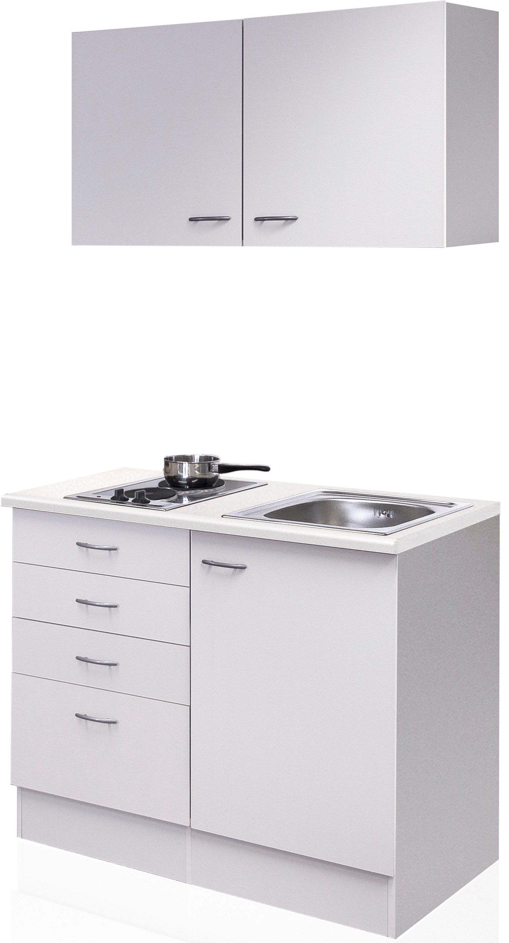 Flex-Well Pantryküche »Wito«, Gesamtbreite 100 cm, mit Kochfeld und Spüle günstig online kaufen