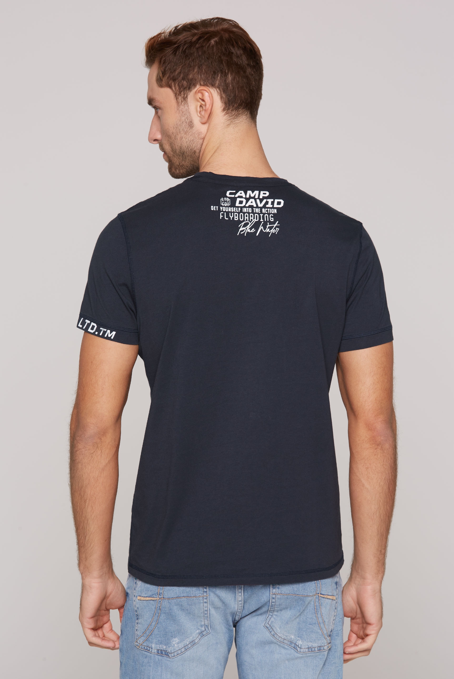 CAMP DAVID T-Shirt, mit Logo Print