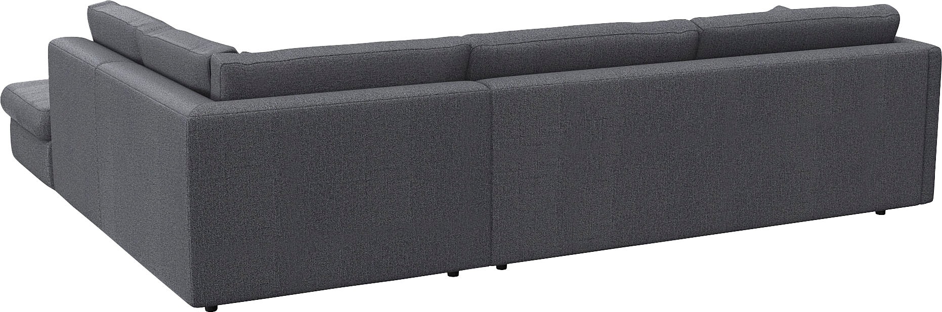 FLEXLUX Ecksofa »Lovane, elegant und zeitlos, bequem, L-Form«, Weich & anschmiegsam, große Sitztiefe auf Kaltschaum, Dekokissen inkl.