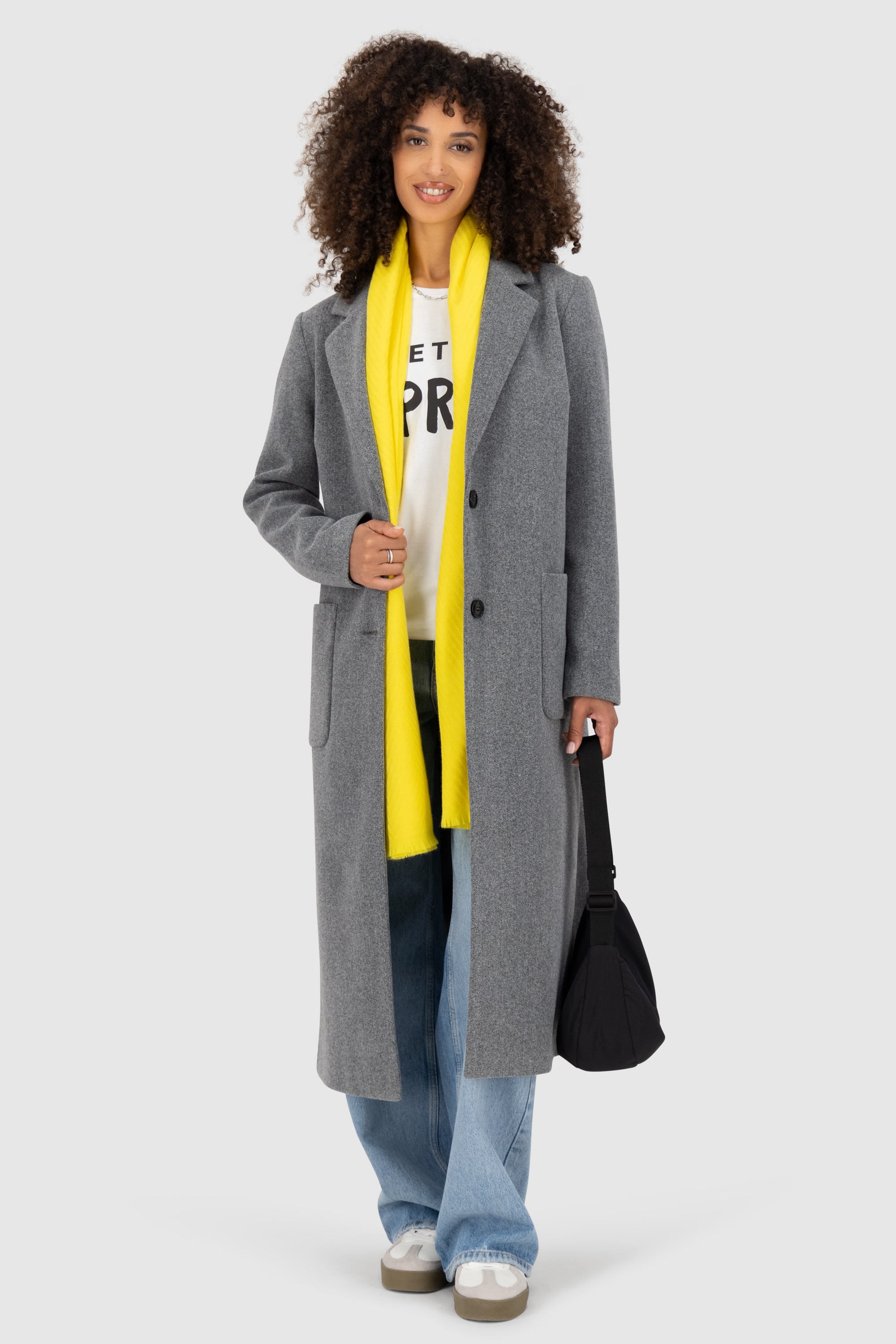 Alife & Kickin Winterjacke »Damen DierdreAK A«, ohne Kapuze, Klassischer Wintermantel in schmaler, gerader Passform und Wolloptik
