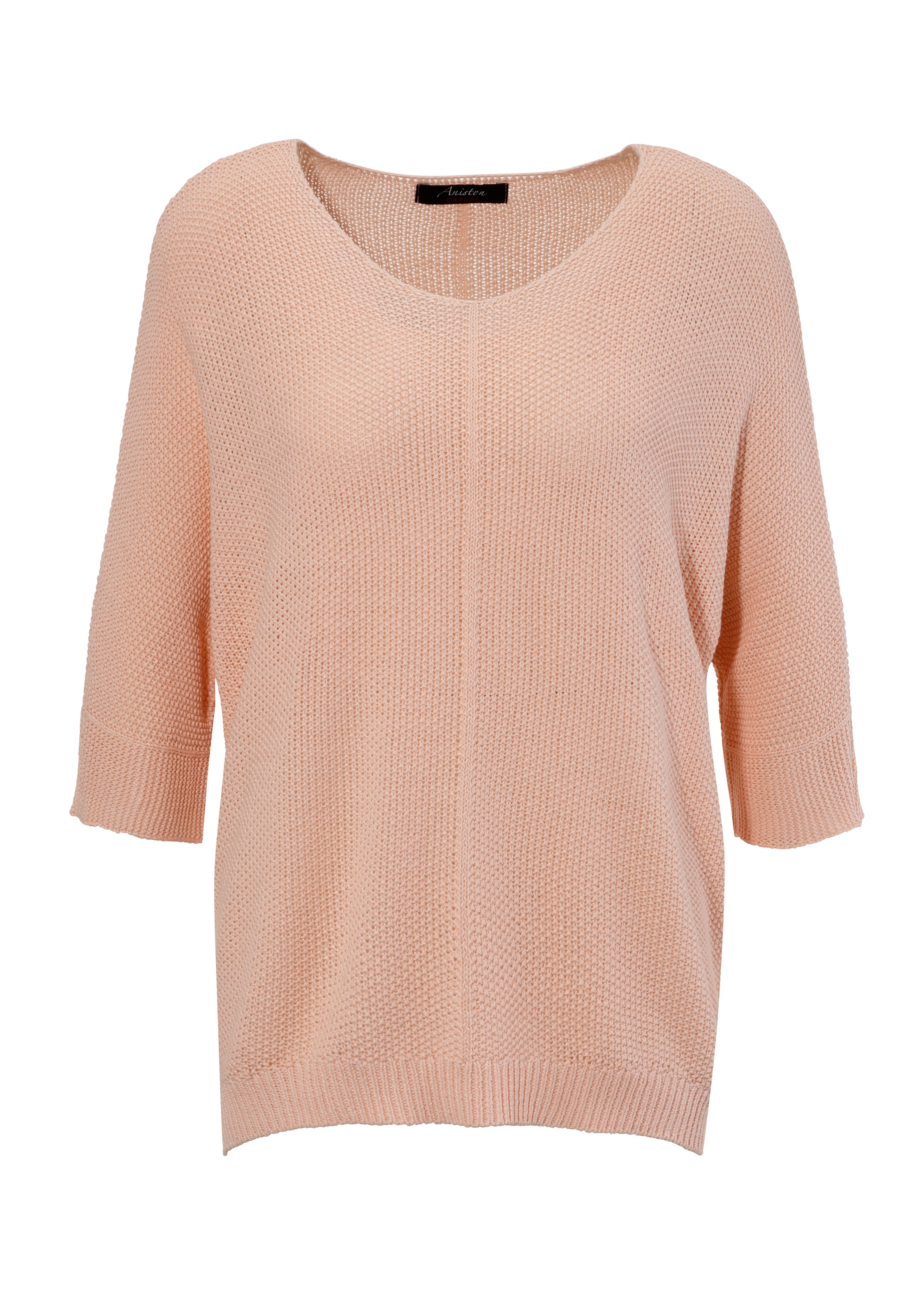 Aniston CASUAL Strickpullover, im ausdrucksvollem Perl-Muster - NEUE KOLLEKTION