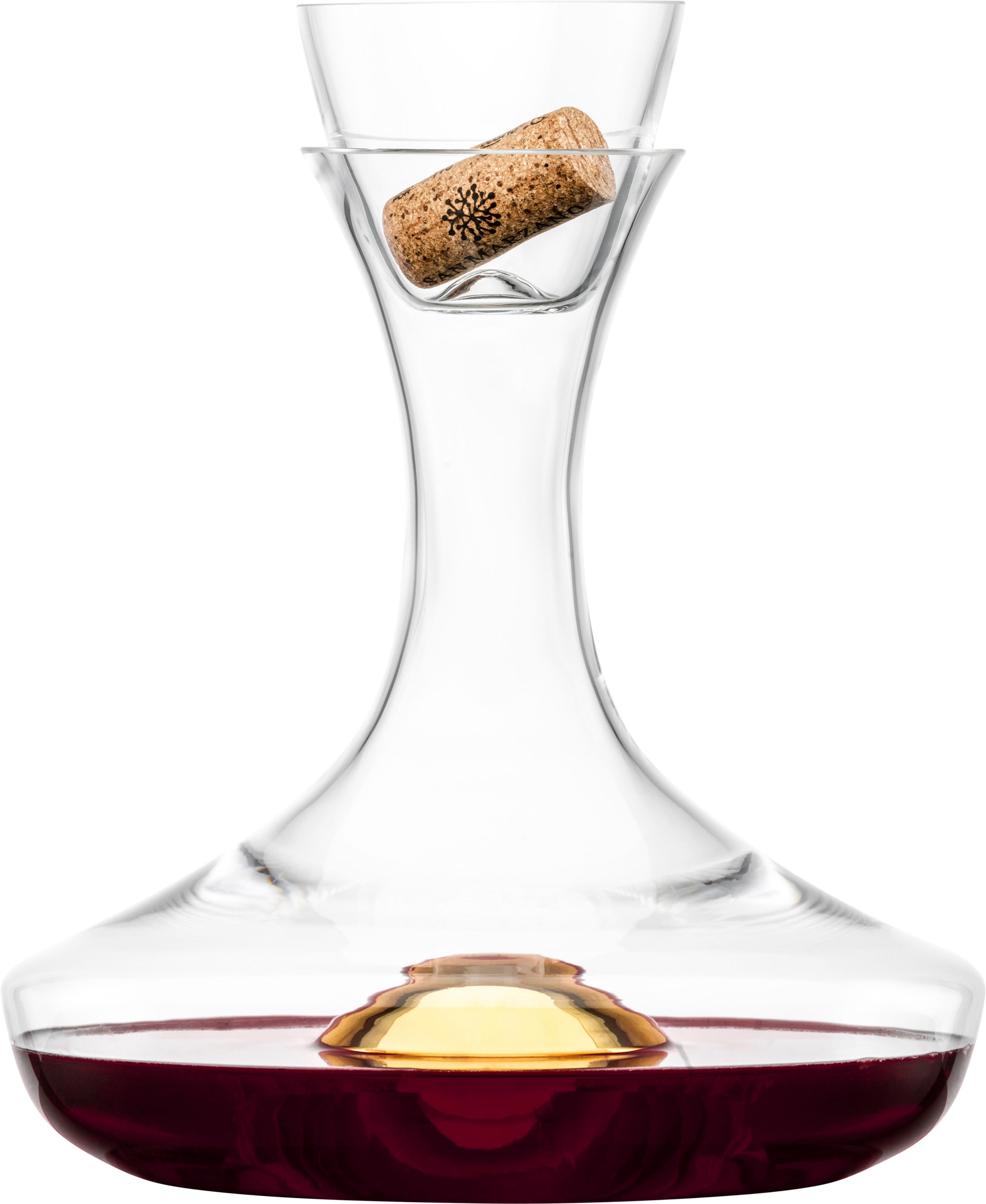 Eisch Germany Dekanter »Veredelt mit 24-karätigem Gold«, NO DROP EFFEKT für tropffreies Ausgießen, Kristallglas, 750 ml