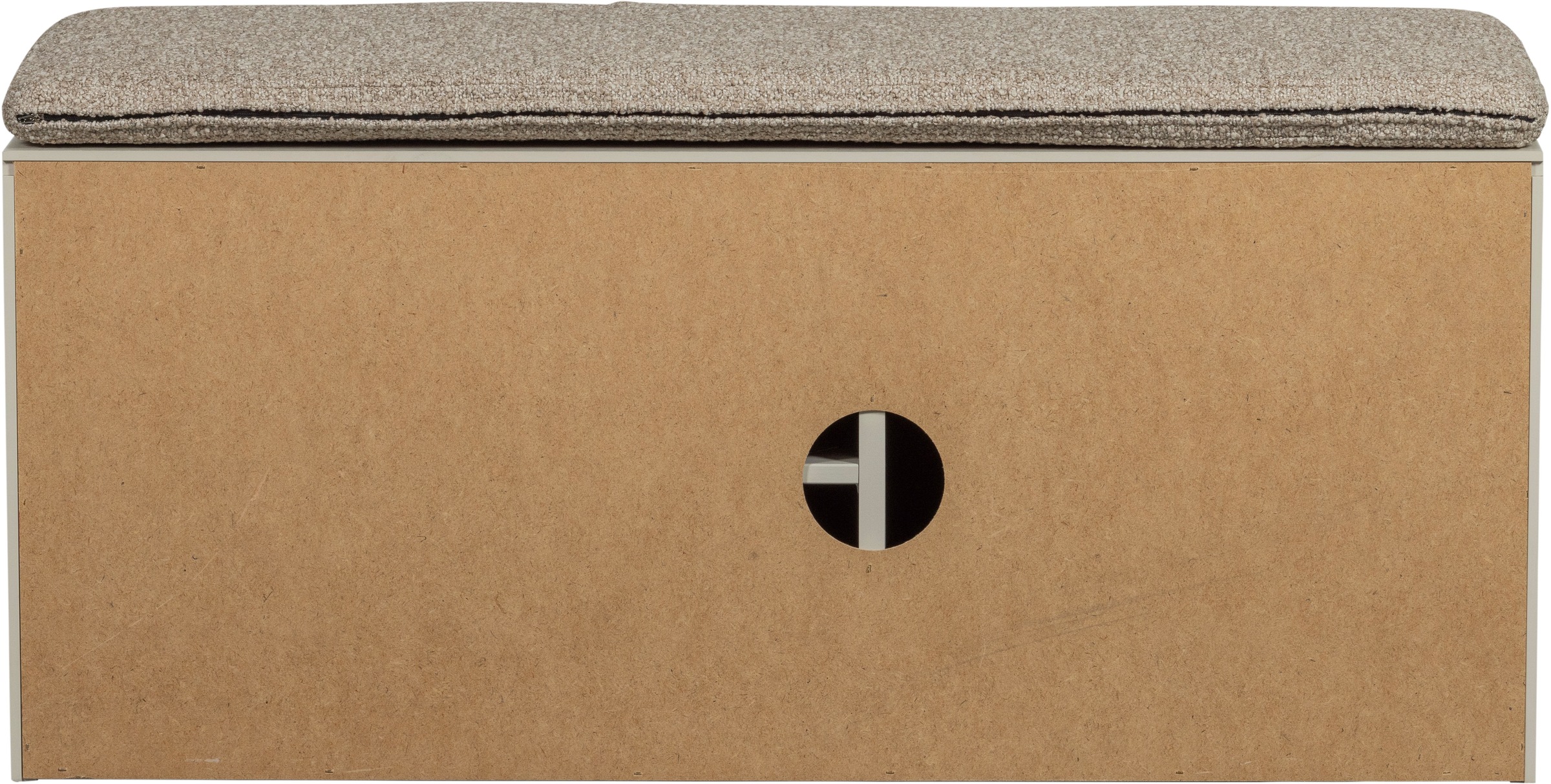 WOOOD Schuhbank »vtwonen SETTLE DOWN TV MEUBEL/BANKJE 108 CM DUST MET ZITKUSSEN [fsc]« Settle Down TV-Schrank/Bank aus FSC-Kiefer