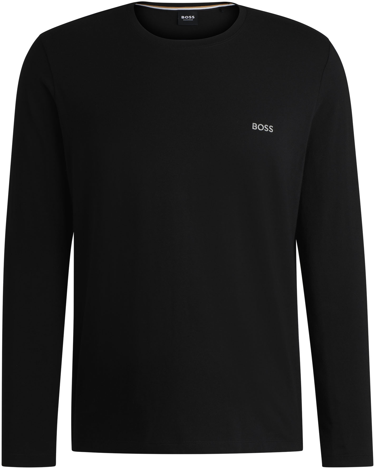 BOSS Langarmshirt »Mix&Match LS-Shirt R«, mit BOSS Stickerei auf der Brust