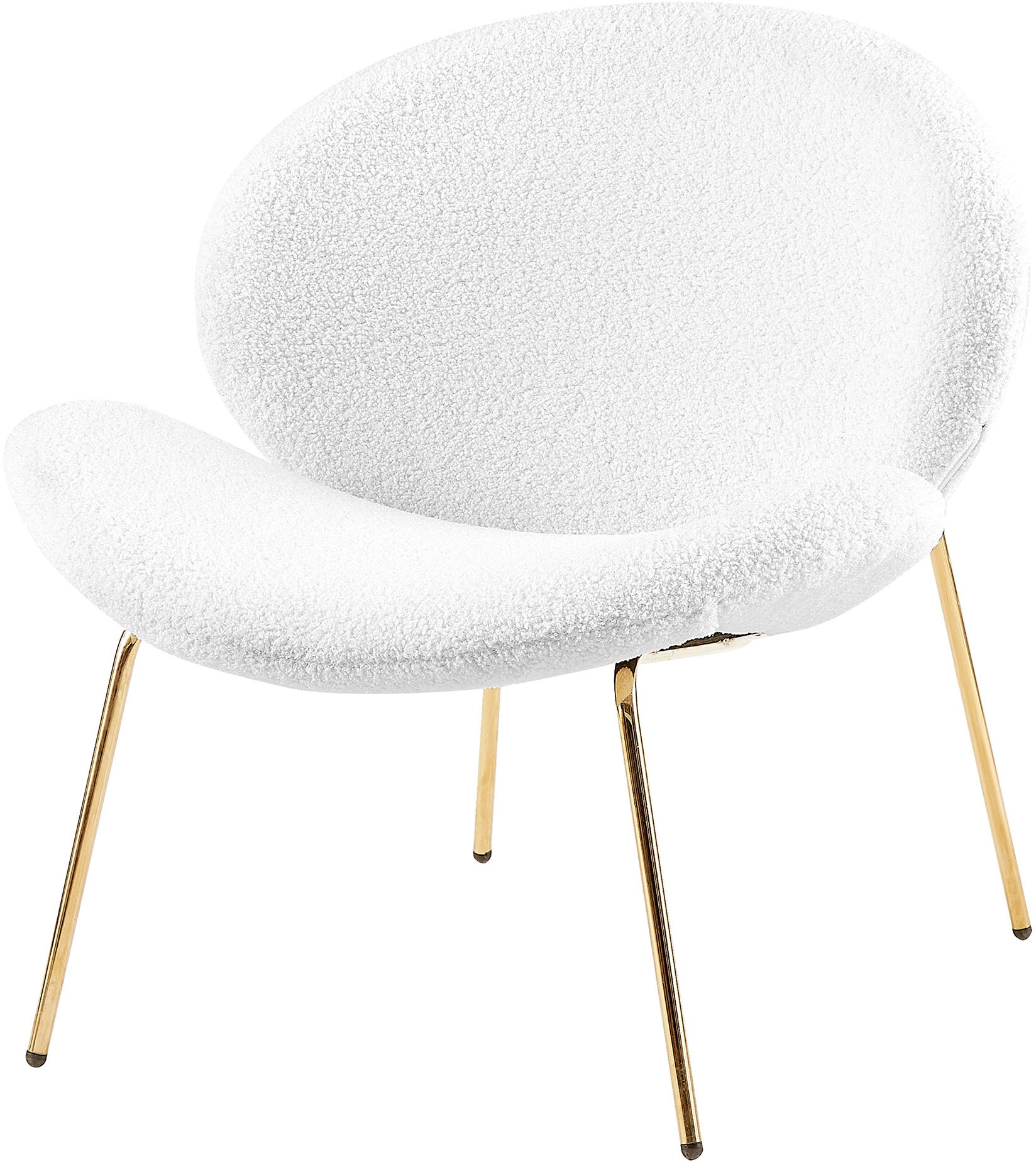 Kayoom Polsterstuhl »Stuhl Jaden 125 2er-Set, im angesagten Stoff mit dem Kräusel-Effekt«, (Set), 2 St., Ästhetisch minimalistisches Design, Bouclé Stoff, breites Sitzen
