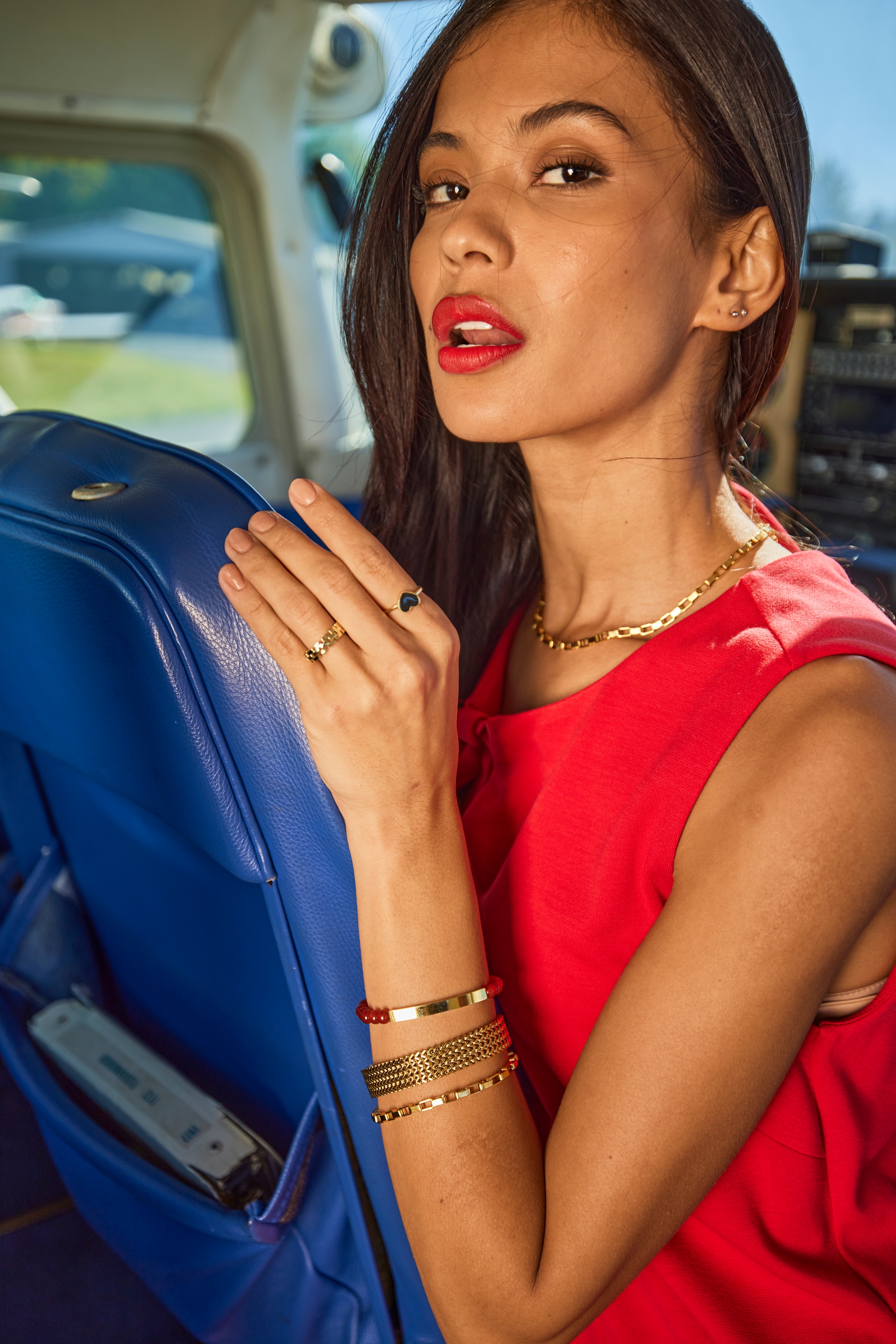 Aniston JEWELRY & WATCHES Fingerring »Schmuck Geschenk Ring mit schwarzem Herz emalliert«