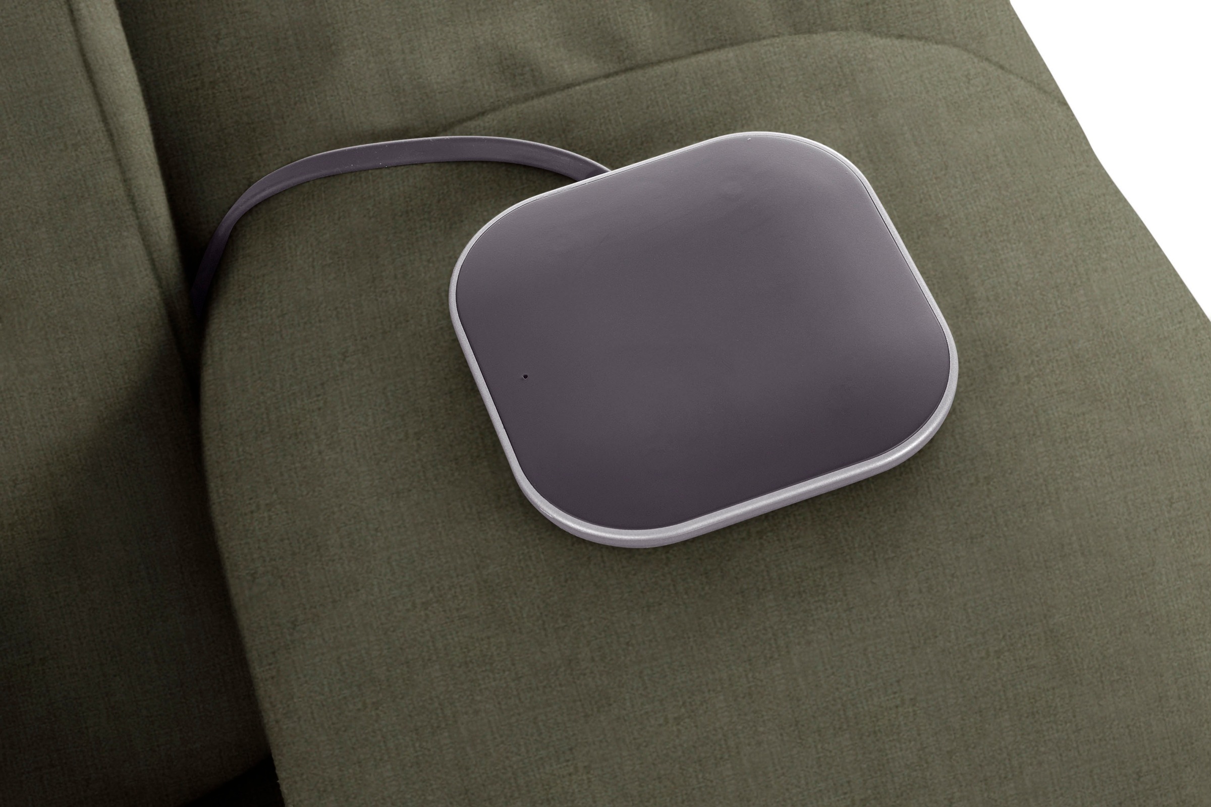 COTTA Ecksofa »Mia L-Form mit 3 Zierkissen«, wahlweise mit Bettfunktion, Bettkasten, Beleuchtung & Wireless-Charger