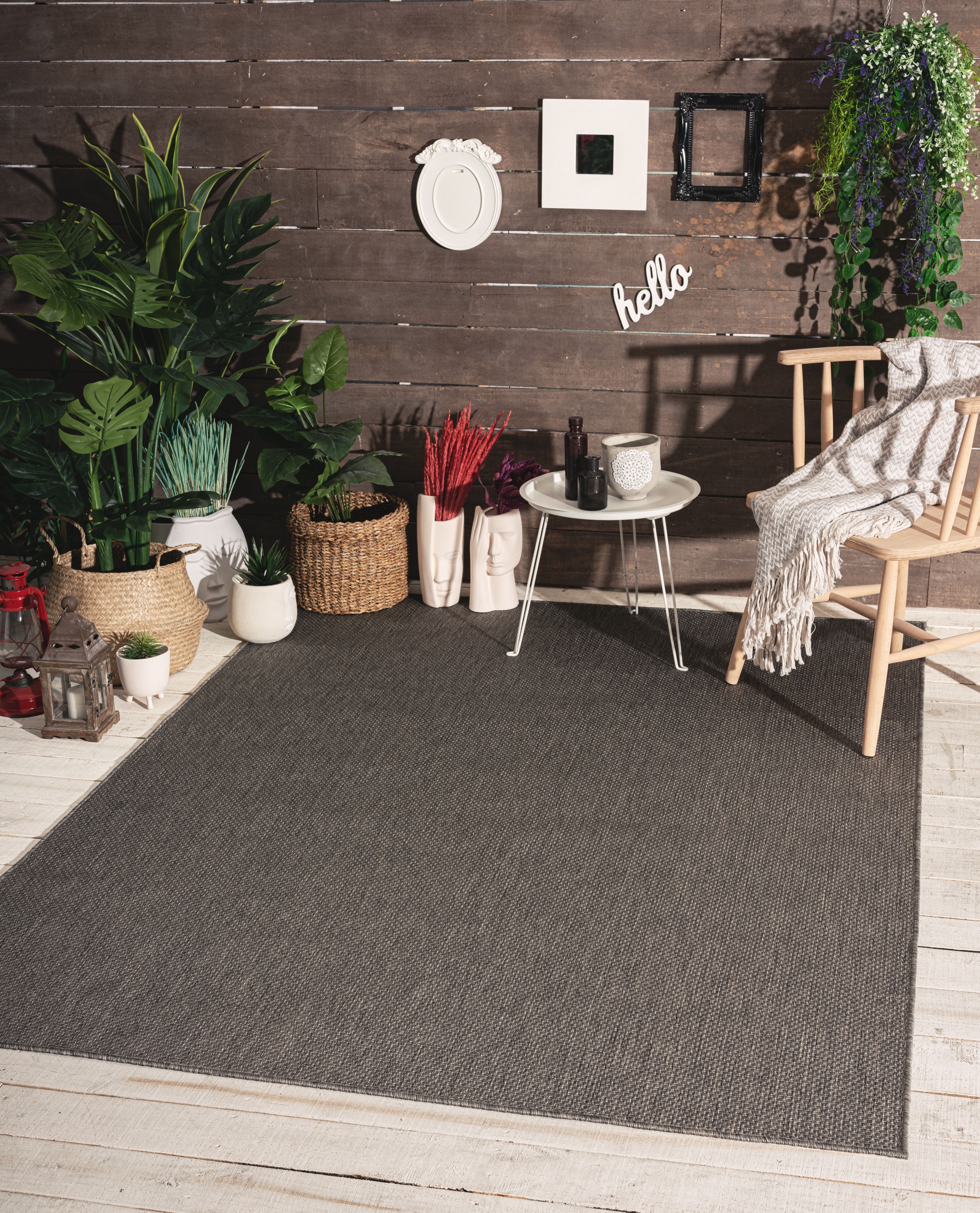 my home Teppich »Saylor«, rechteckig, 5 mm Höhe, In- und Outdoor geeignet, günstig online kaufen