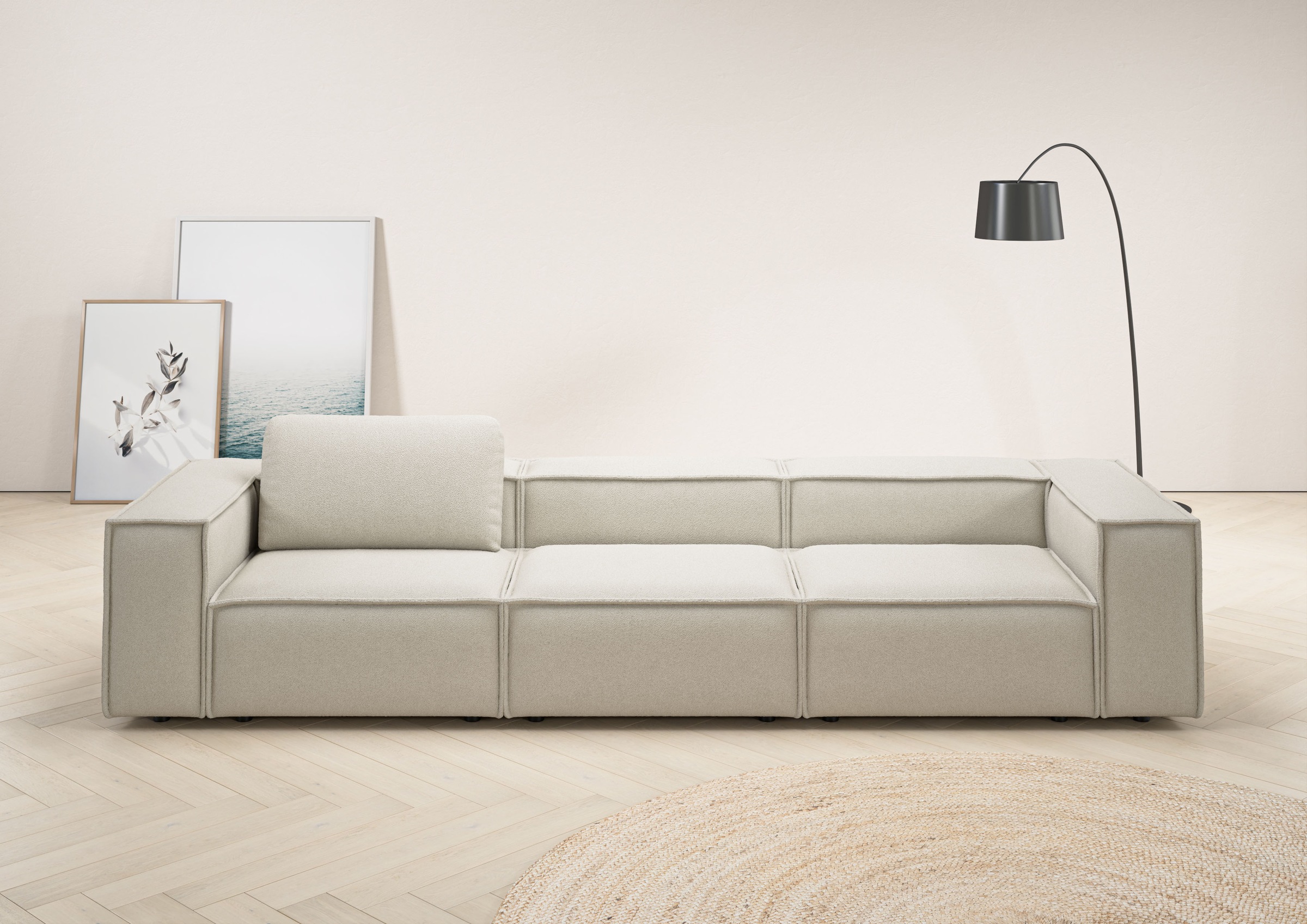 Home affaire 3,5-Sitzer »Watertown, modernes Big-Sofa XXL, 336 cm Breite, a günstig online kaufen